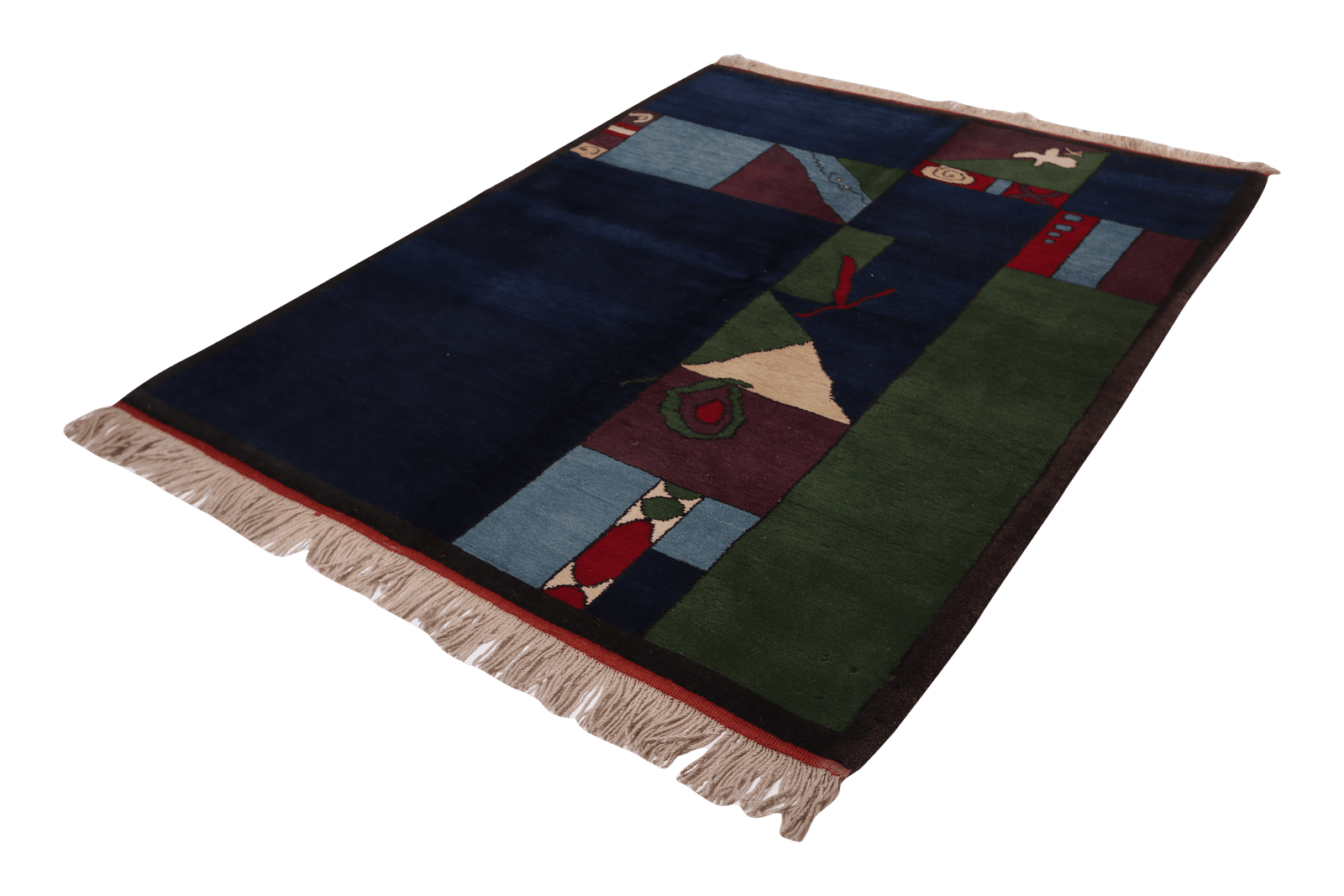 Konya — Hand-knotted, 148x192 cm, Blue, 100% Virgin Wool | View 5