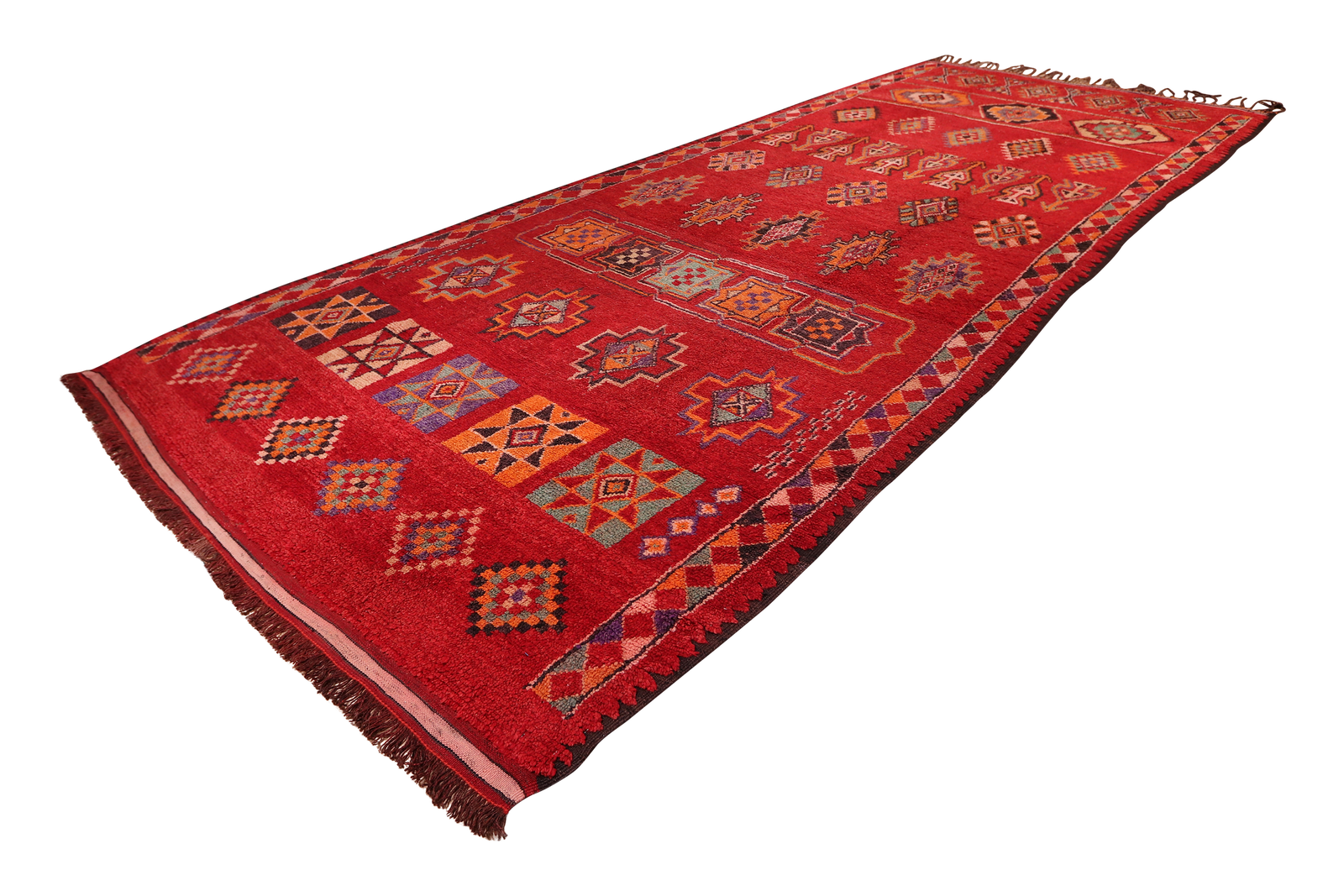 Al Haouz Sara — Handgefertigt, 500x205 cm, 100% Virgin Wool | View 6