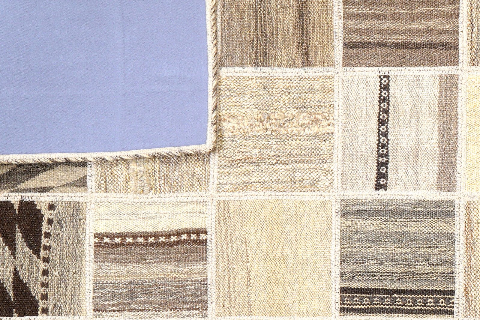 Kelim Tekkeh — Handmade, 150x200 cm, Beige, 100% Virgin Wool | View 6