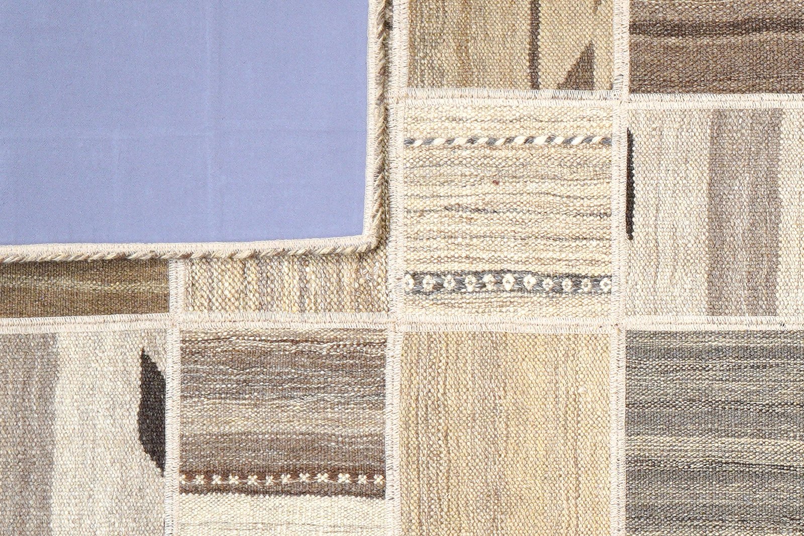 Kelim Tekkeh — Handmade, 150x200 cm, Beige, 100% Virgin Wool | View 6
