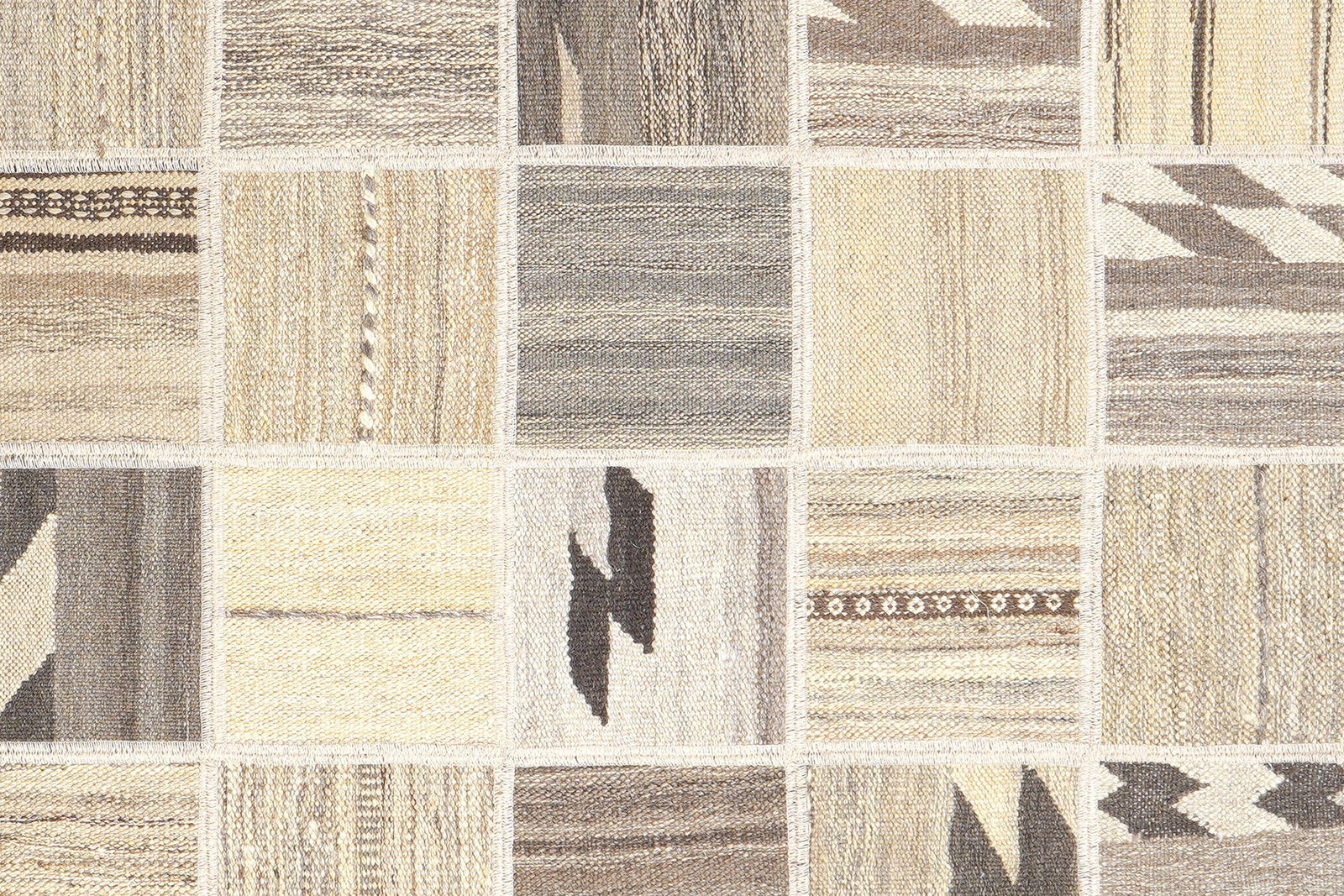 Kelim Tekkeh — Handgefertigt, 200x150 cm, Beige, 100% Virgin Wool | View 5