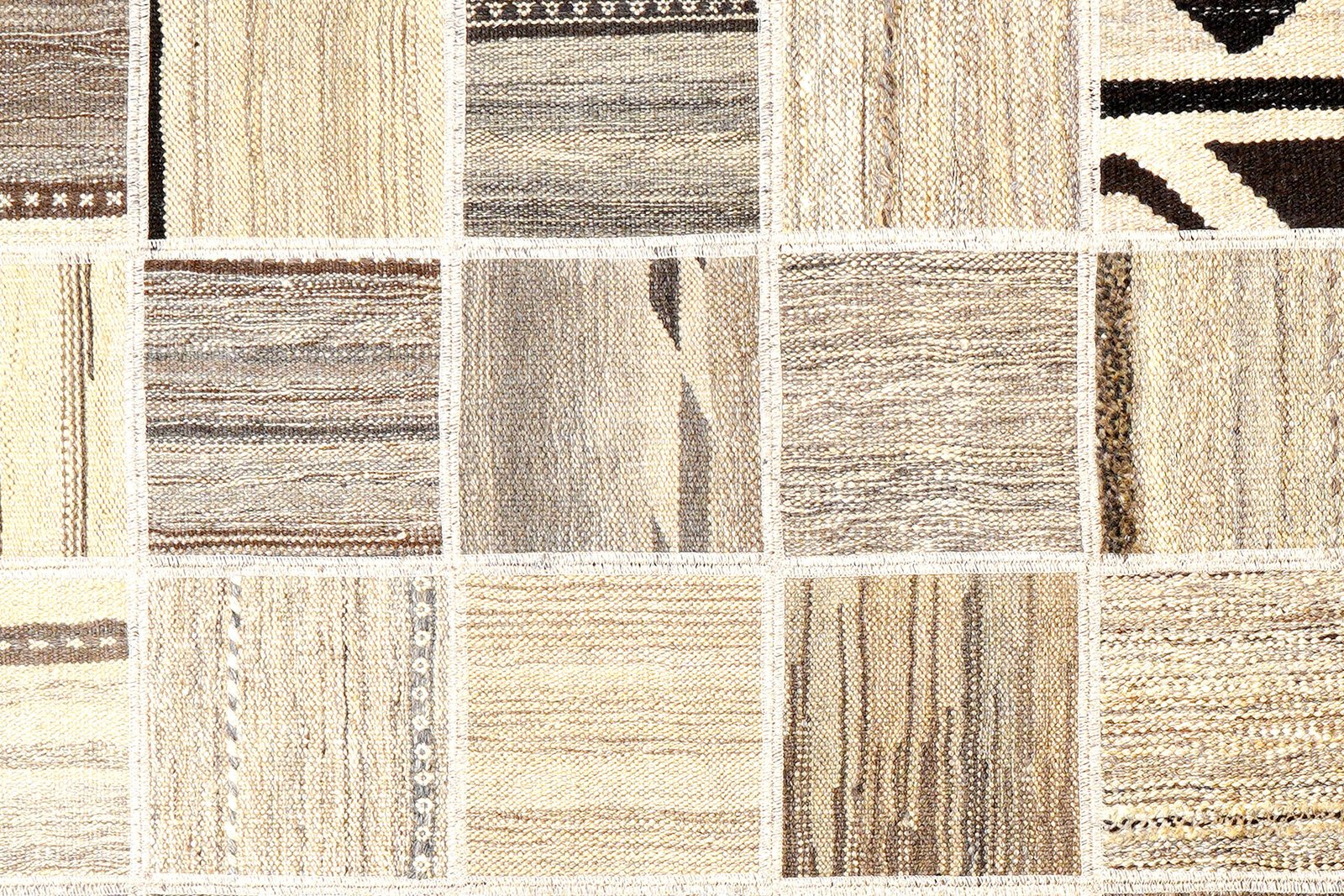 Kelim Tekkeh — Handmade, 150x200 cm, Beige, 100% Virgin Wool | View 5