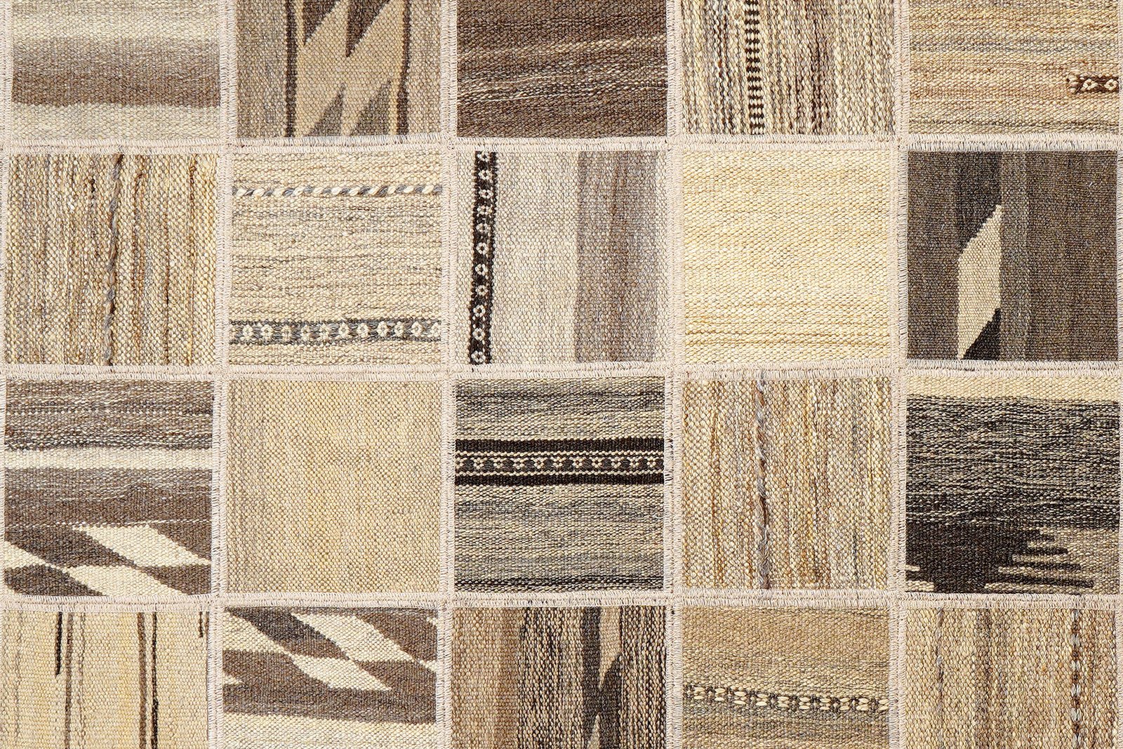 Kelim Tekkeh — Handmade, 150x200 cm, Beige, 100% Virgin Wool | View 5