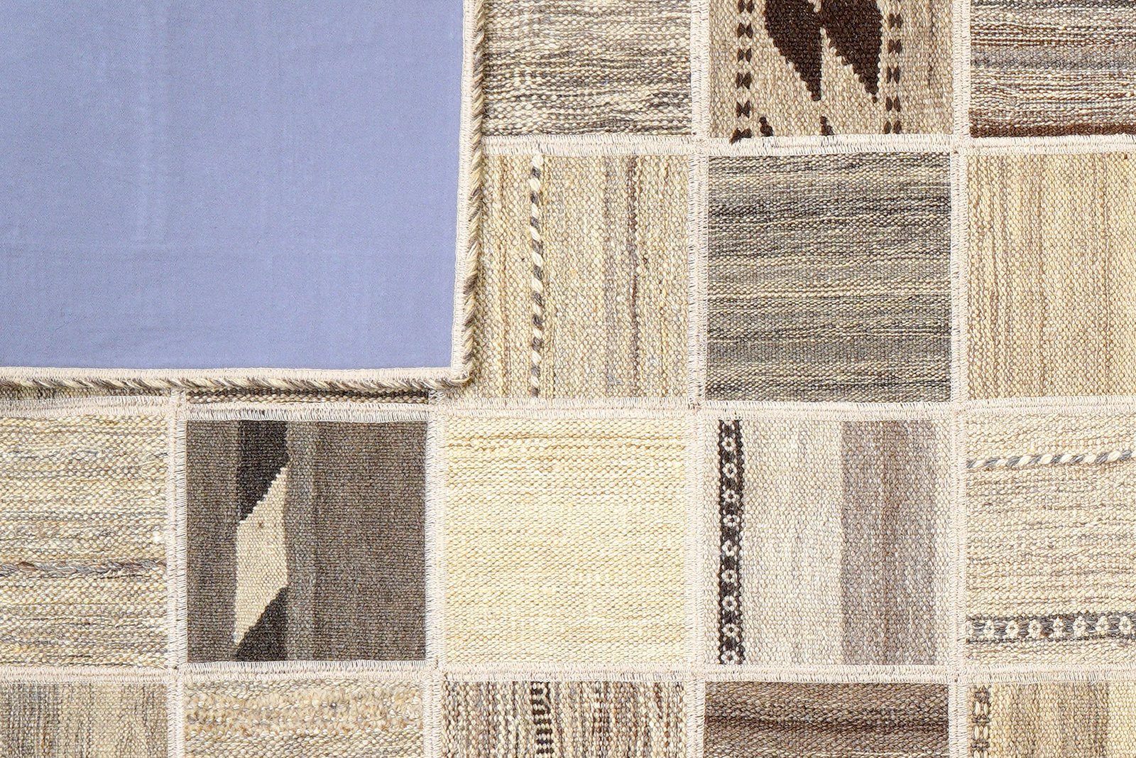 Kelim Tekkeh — Handmade, 150x200 cm, Beige, 100% Virgin Wool | View 6