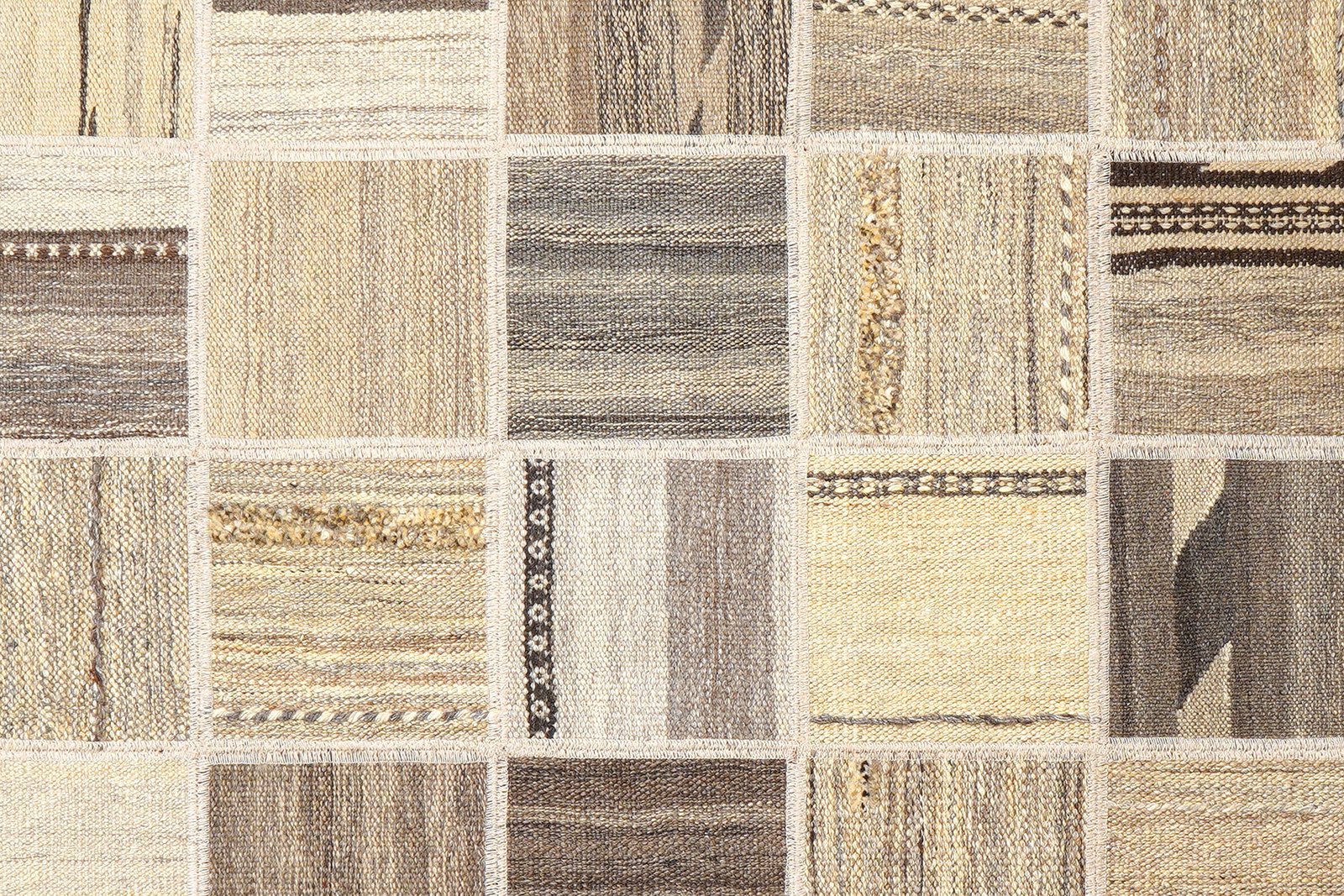 Kelim Tekkeh — Handmade, 150x200 cm, Beige, 100% Virgin Wool | View 5