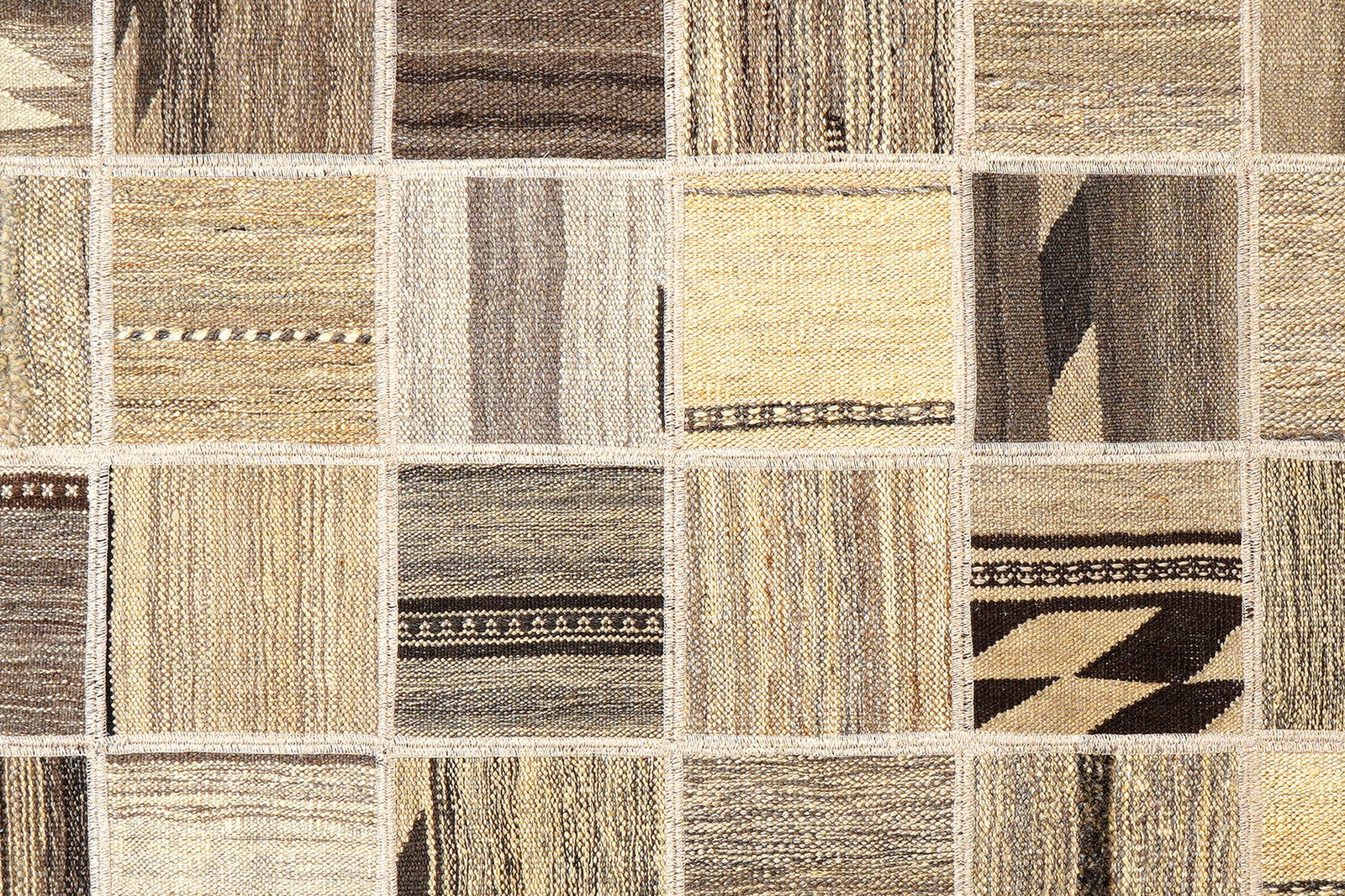 Kelim Tekkeh — Handgefertigt, 200x150 cm, Beige, 100% Virgin Wool | View 5