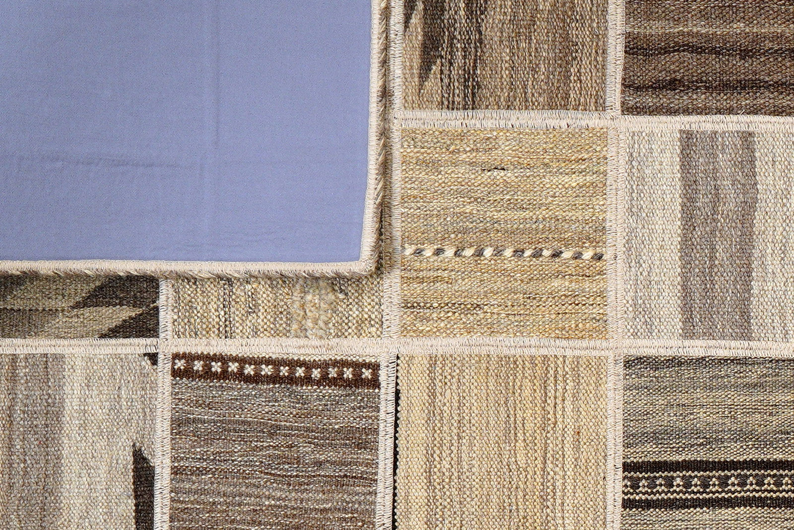 Kelim Tekkeh — Handgefertigt, 200x150 cm, Beige, 100% Virgin Wool | View 6