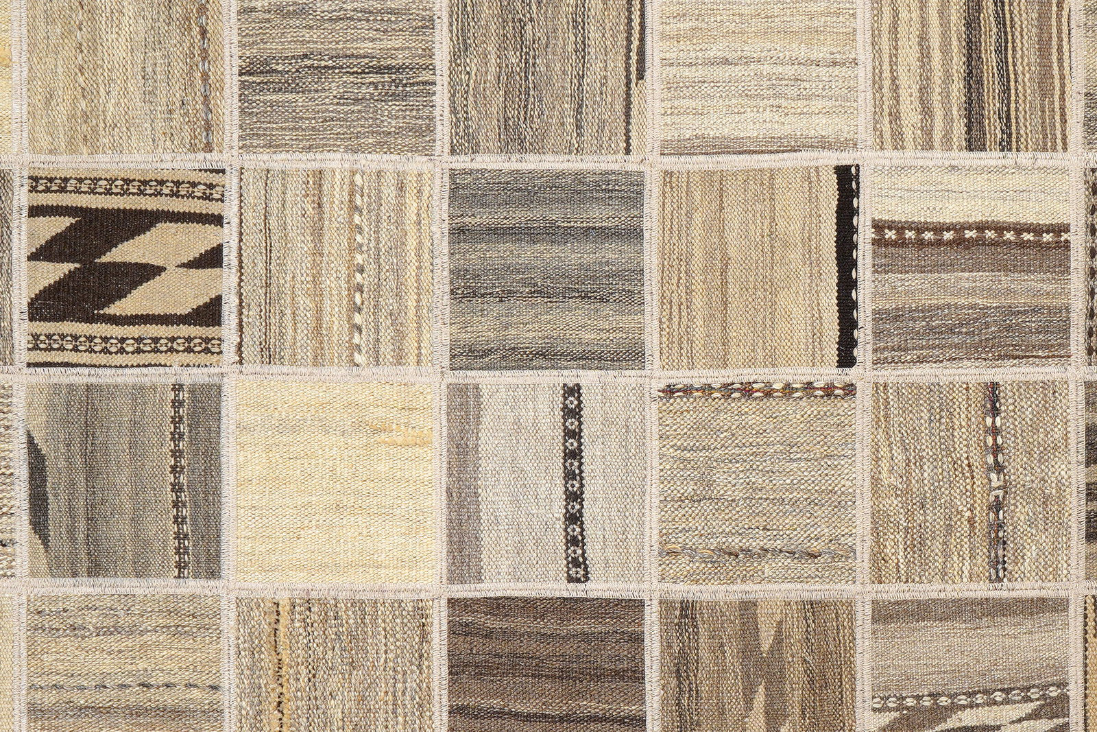 Kelim Tekkeh — Handgefertigt, 200x150 cm, Beige, 100% Virgin Wool | View 5