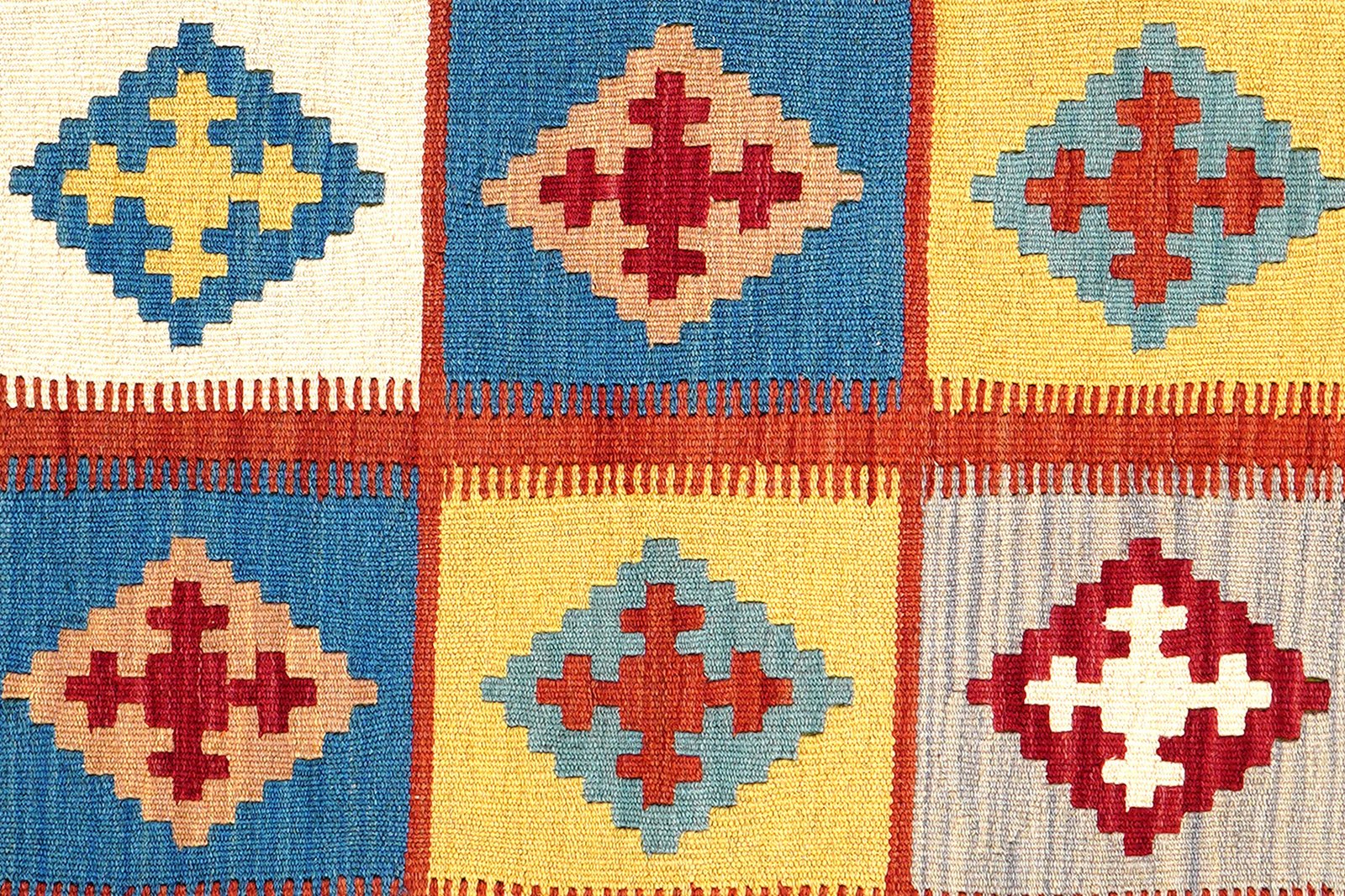 Kelim Gashgai — Handmade, 120x182 cm, Multicolor, 100% Virgin Wool | View 5
