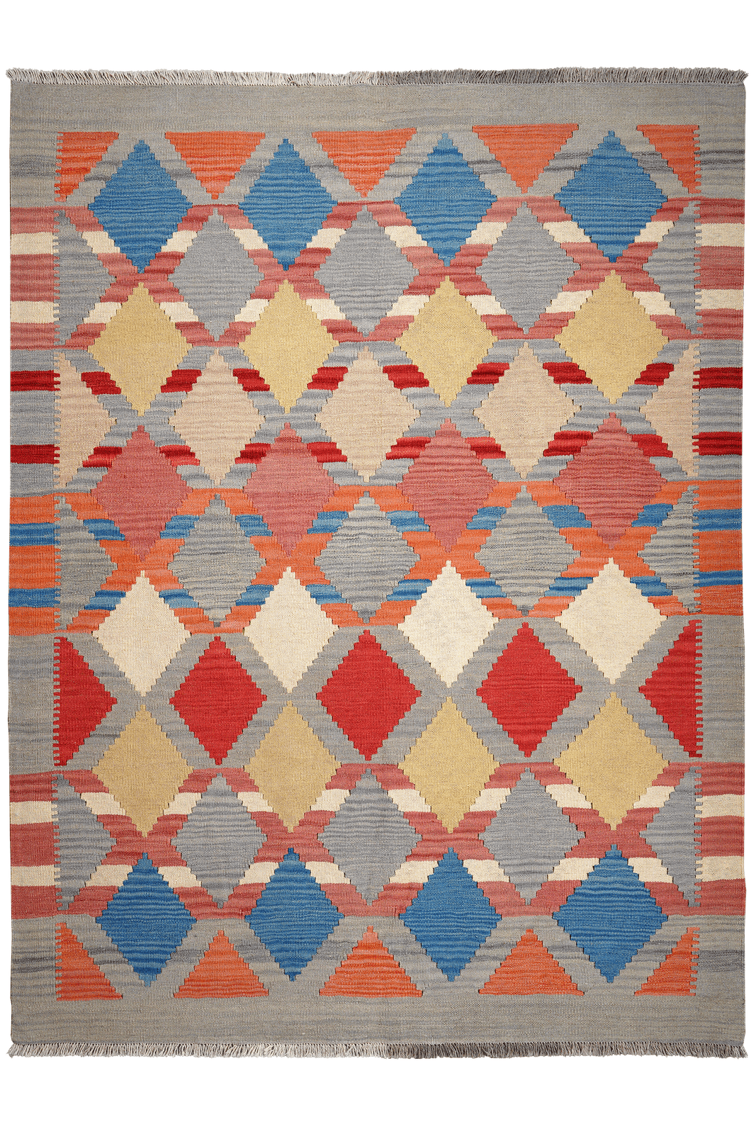 Kelim Gashgai — Handmade, 156x207 cm, Multicolor, 100% Virgin Wool | Main view