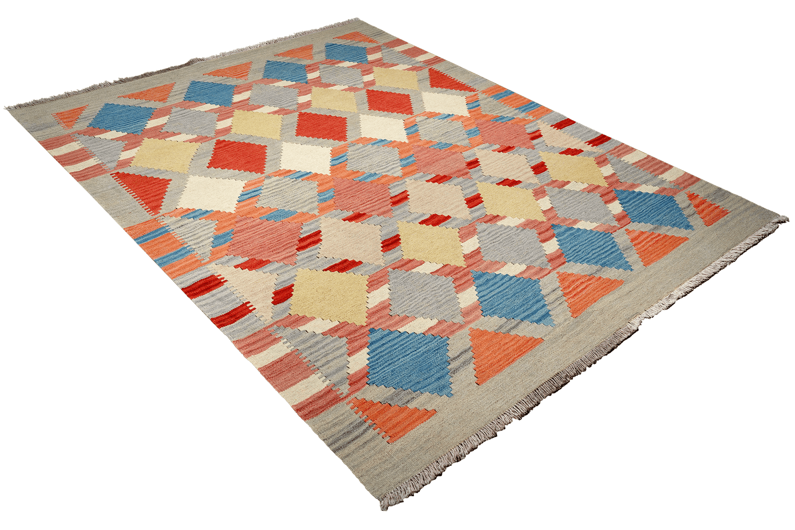 Kelim Gashgai — Handmade, 156x207 cm, Multicolor, 100% Virgin Wool | View 4