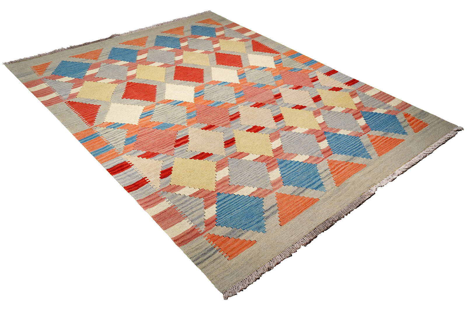 Kelim Gashgai — Handgefertigt, 207x156 cm, Bunt, 100% Virgin Wool | View 5