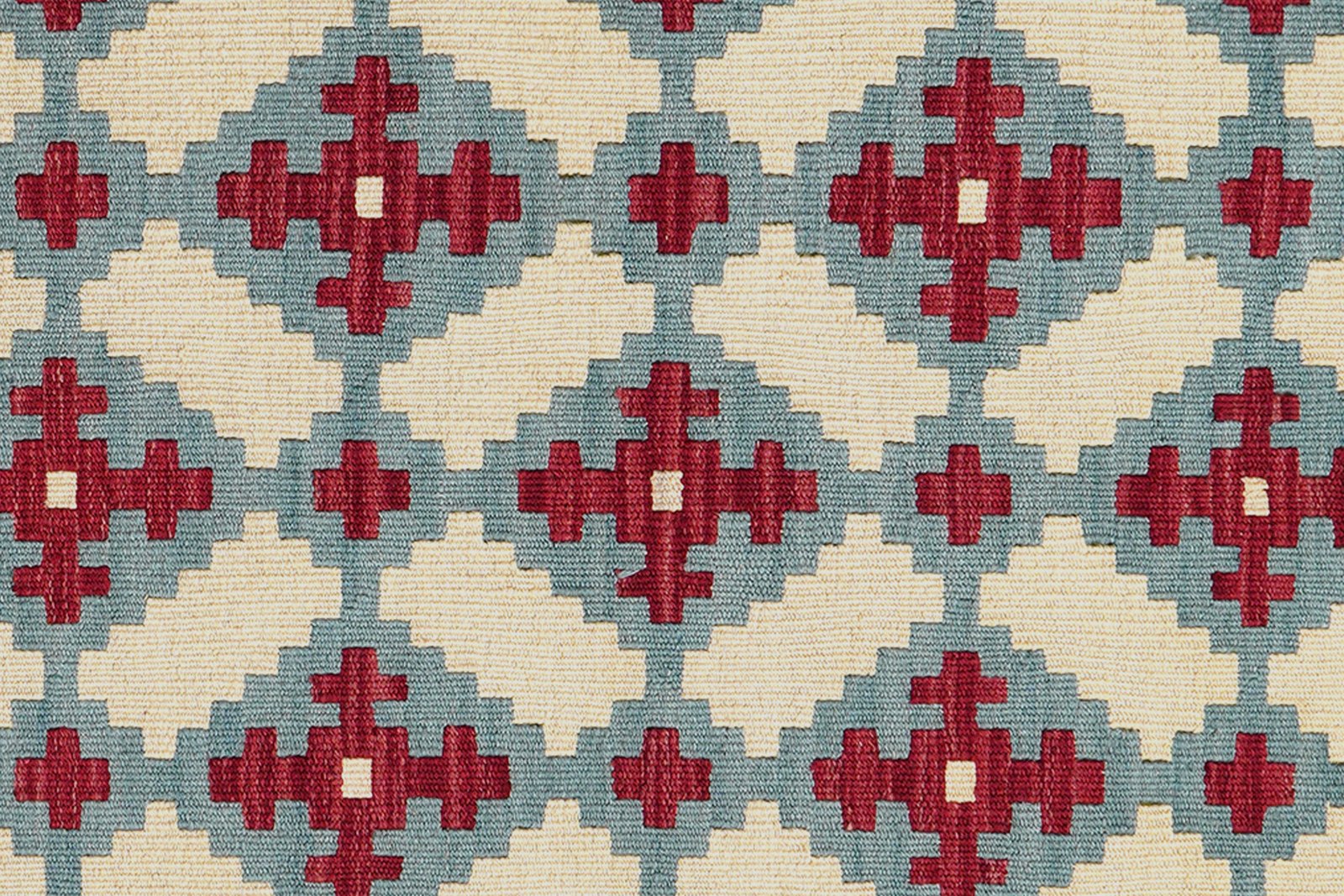 Kelim Gashgai — Handmade, 129x180 cm, Blue, 100% Virgin Wool | View 5