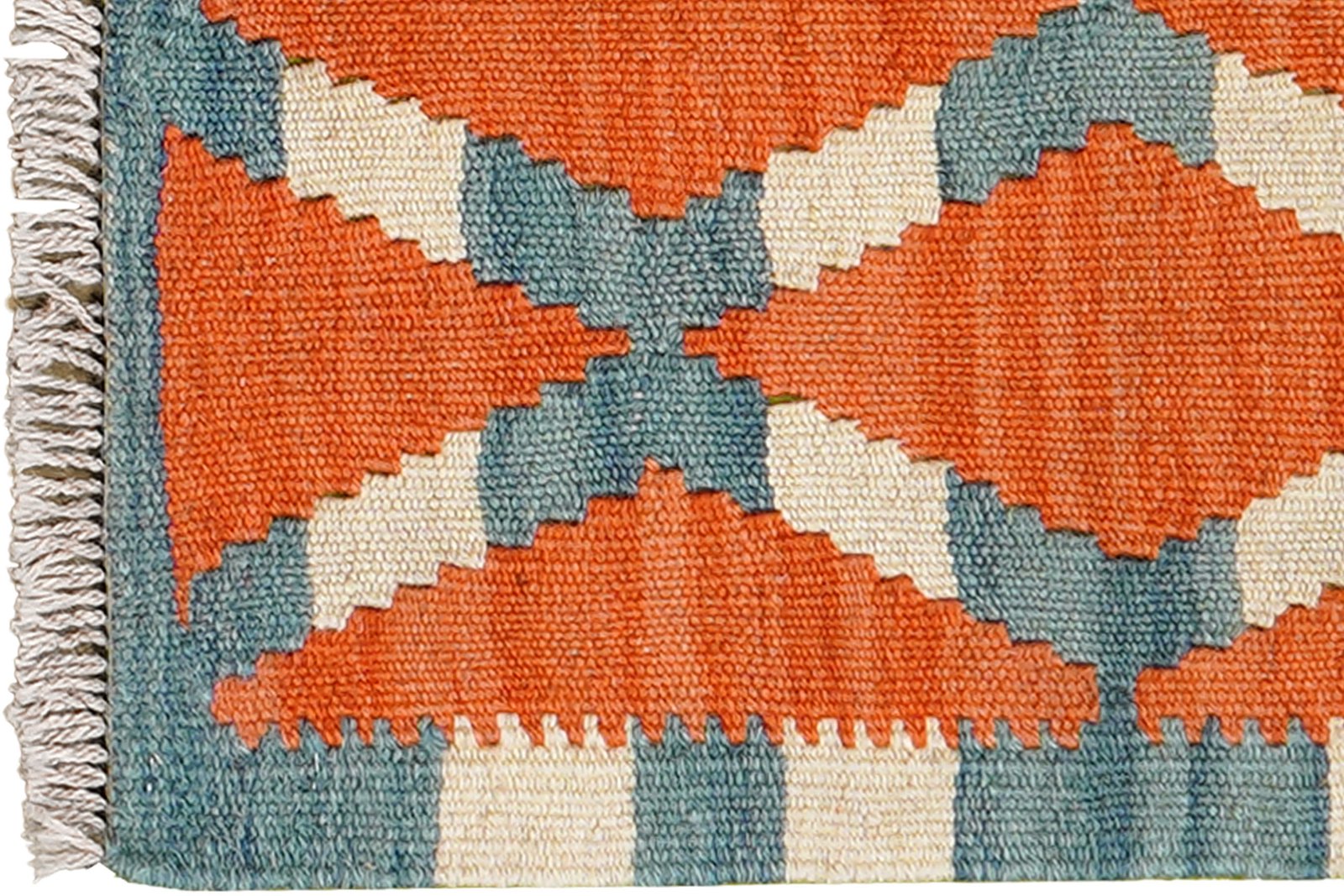 Kelim Gashgai — Handmade, 44x64 cm, Red, 100% Virgin Wool | View 3