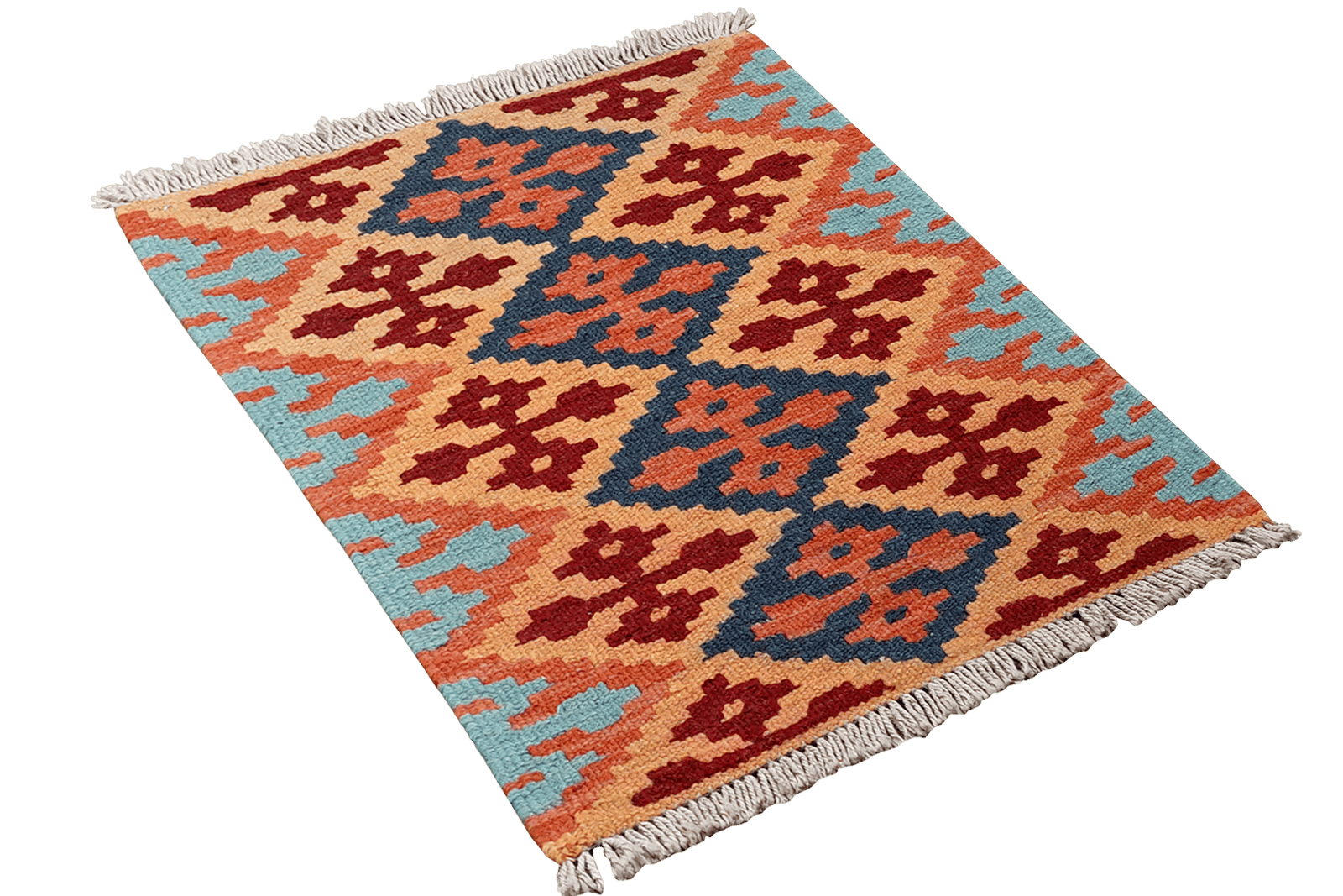 Kelim Gashgai — Handmade, 45x64 cm, Multicolor, 100% Virgin Wool | View 4