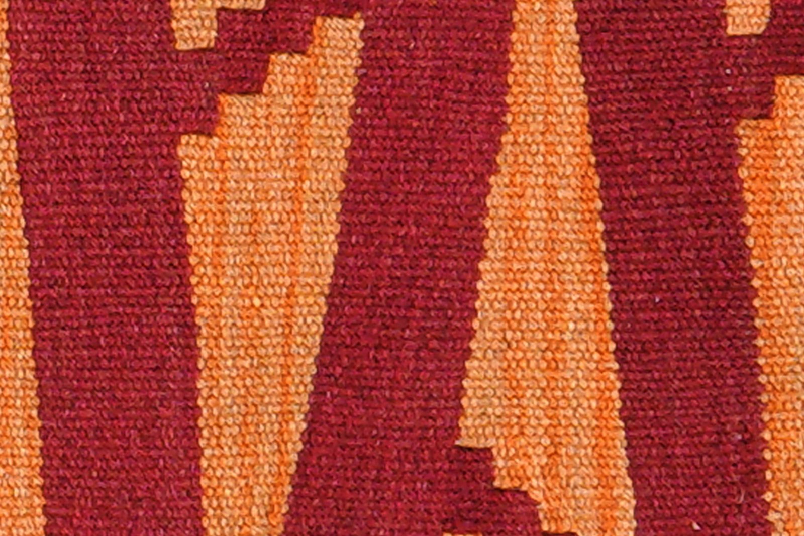 Kelim Gashgai — Handmade, 43x61 cm, Orange, 100% Virgin Wool | View 5