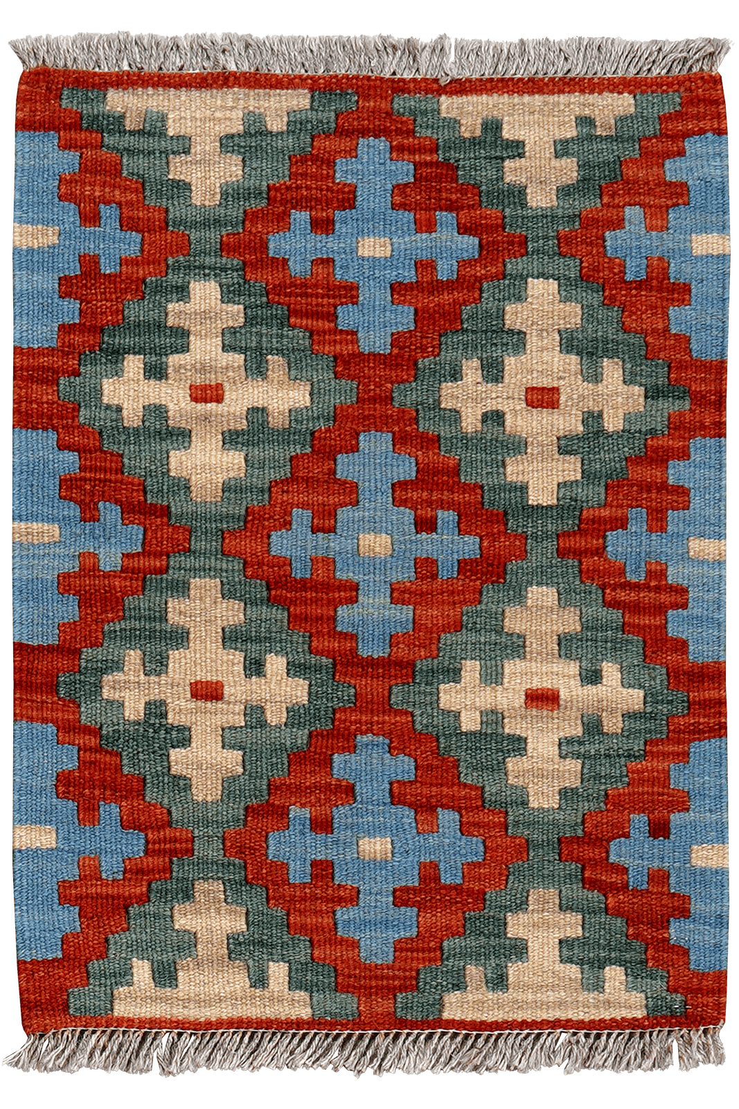 Kelim Gashgai — Handmade, 43x59 cm, Multicolor, 100% Virgin Wool | Main view