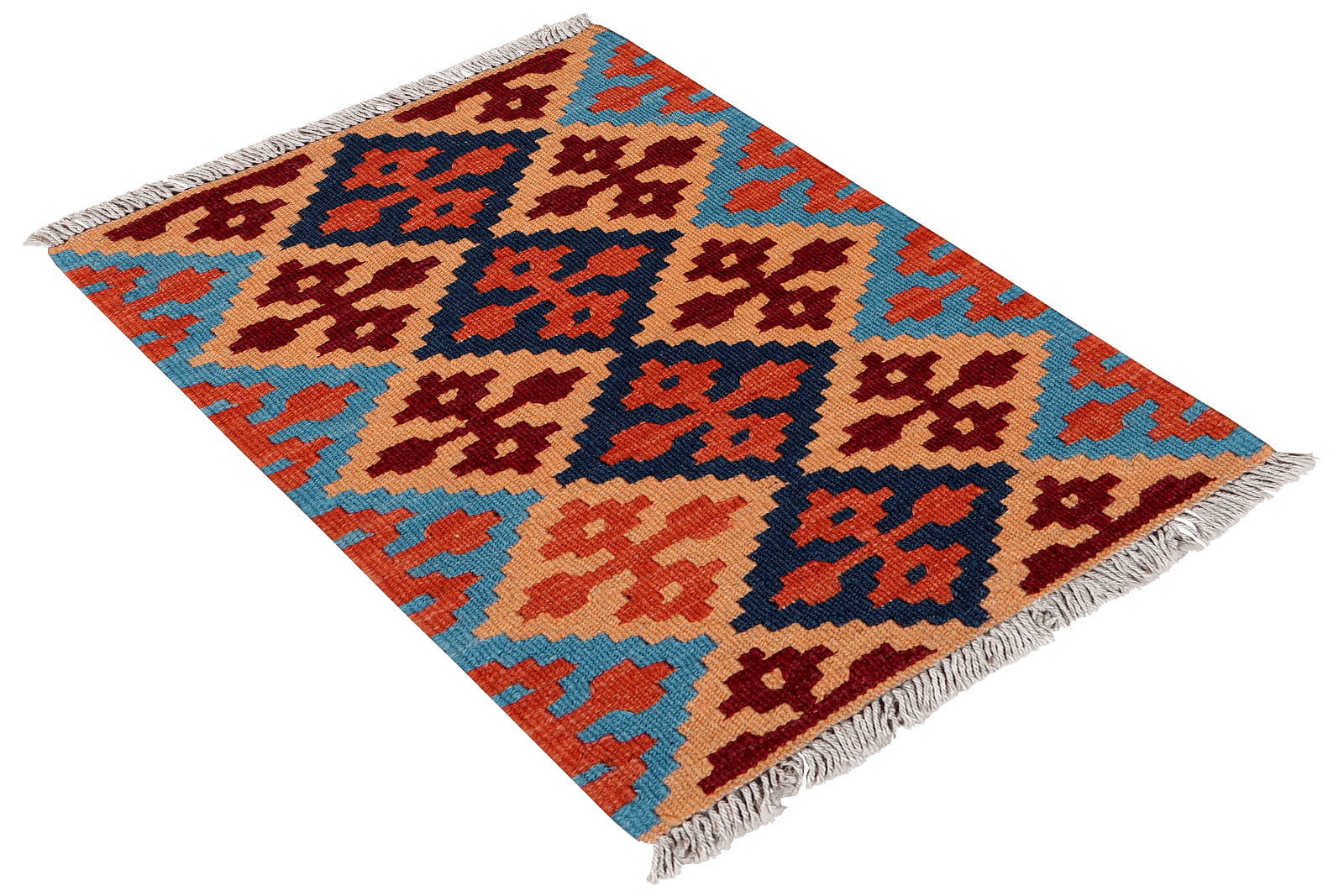 Kelim Gashgai — Handmade, 44x63 cm, Multicolor, 100% Virgin Wool | View 4