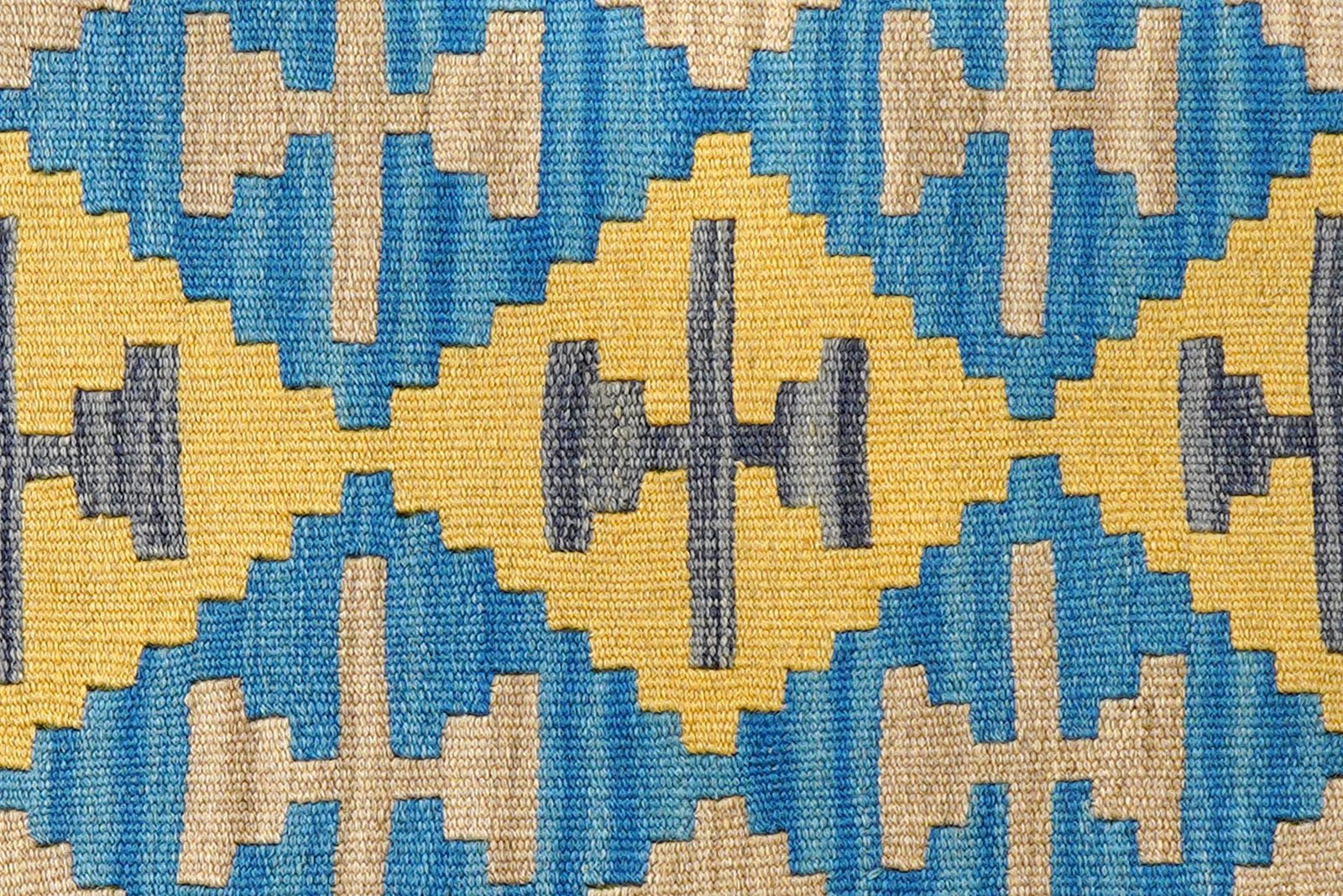 Kelim Gashgai — Handmade, 80x110 cm, Beige, 100% Virgin Wool | View 5