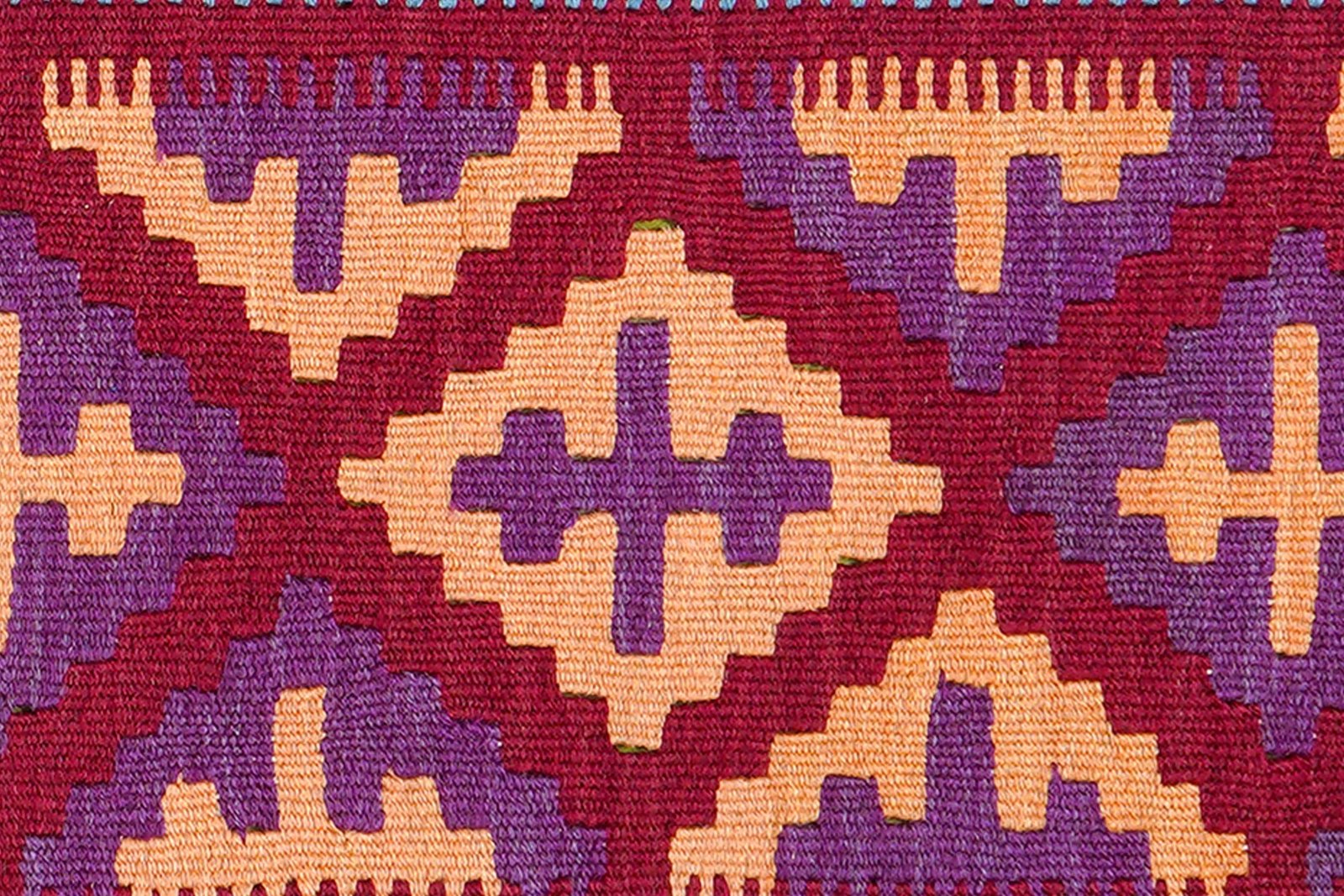 Kelim Gashgai — Handmade, 82x127 cm, Red, 100% Virgin Wool | View 5