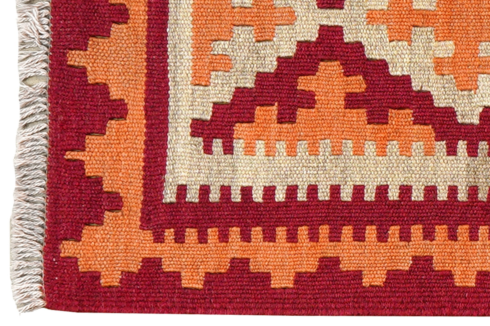 Kelim Gashgai — Handgefertigt, 65x45 cm, Rot, 100% Virgin Wool | View 4
