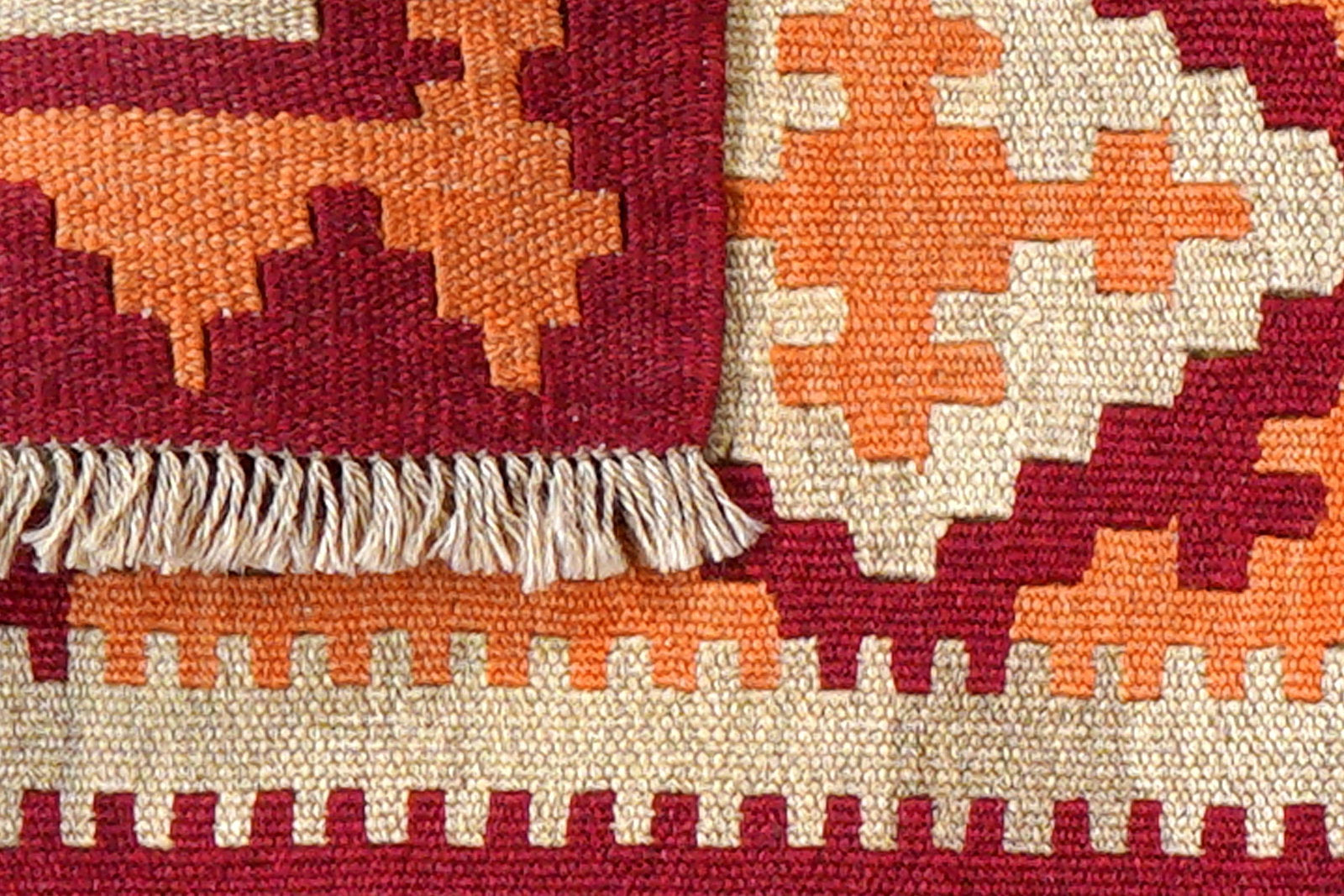 Kelim Gashgai — Handgefertigt, 65x45 cm, Rot, 100% Virgin Wool | View 7