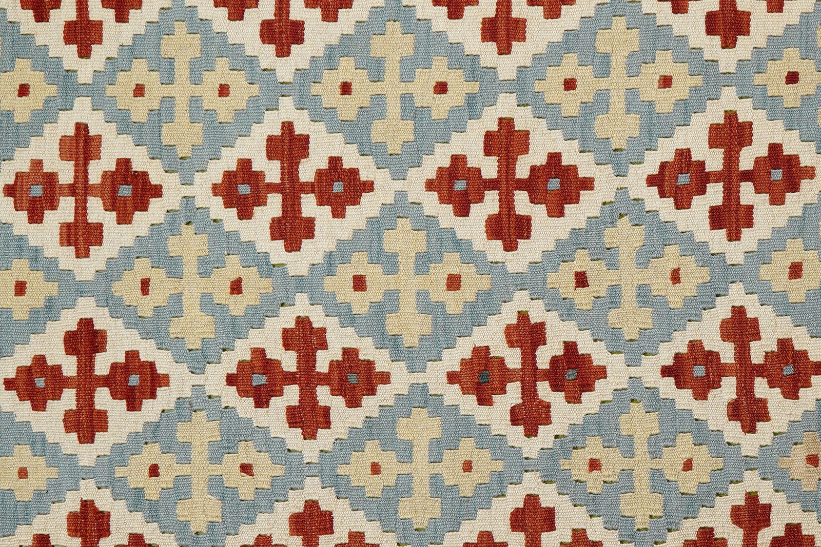 Kelim Gashgai — Handmade, 132x173 cm, Blue, 100% Virgin Wool | View 5