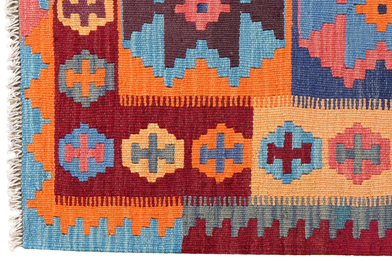 Kelim Gashgai — Handmade, 84x129 cm, Multicolor, 100% Virgin Wool | View 3