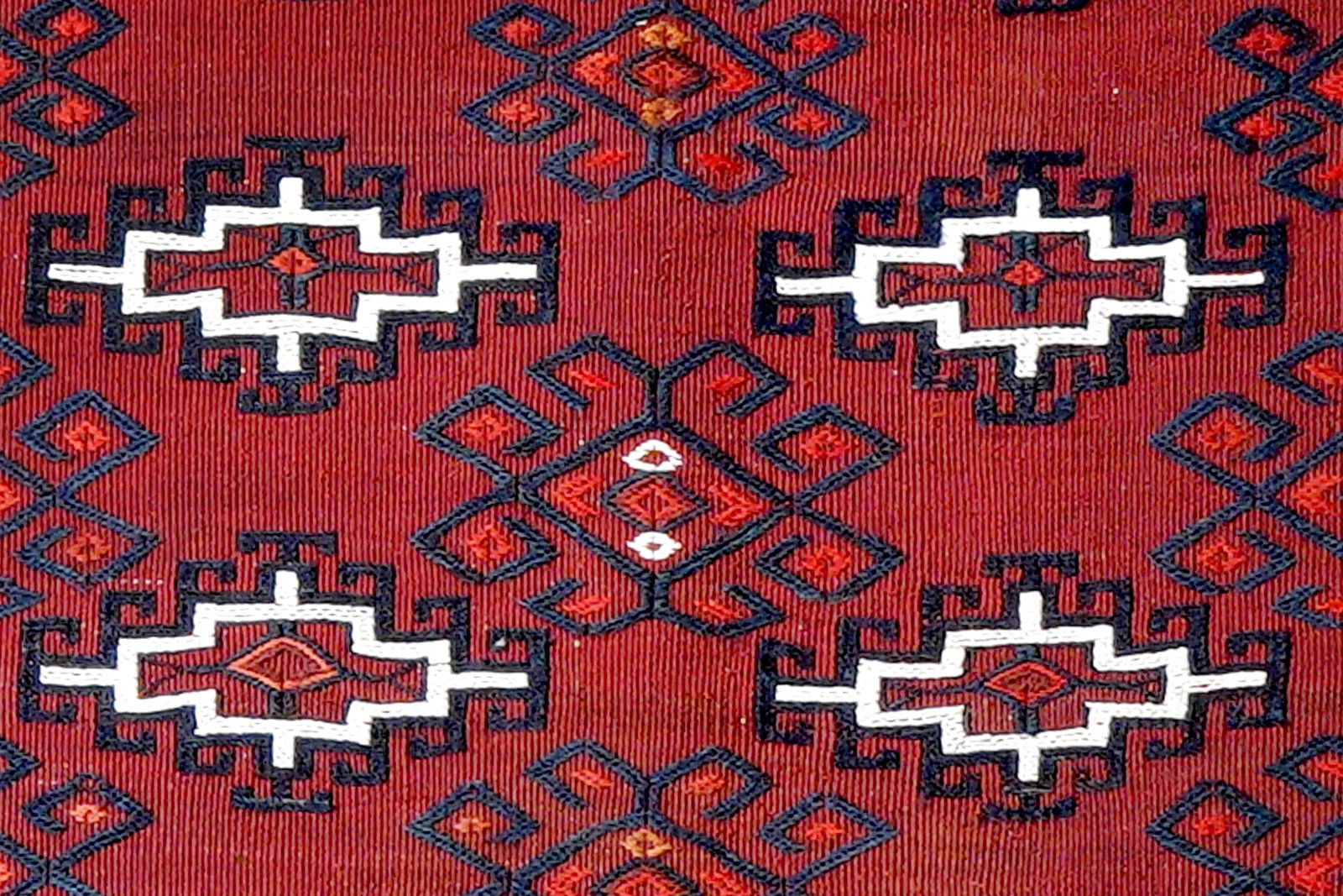 Kelim Turkman — Handgefertigt, 52x103 cm, Rot, 100% Virgin Wool | View 6