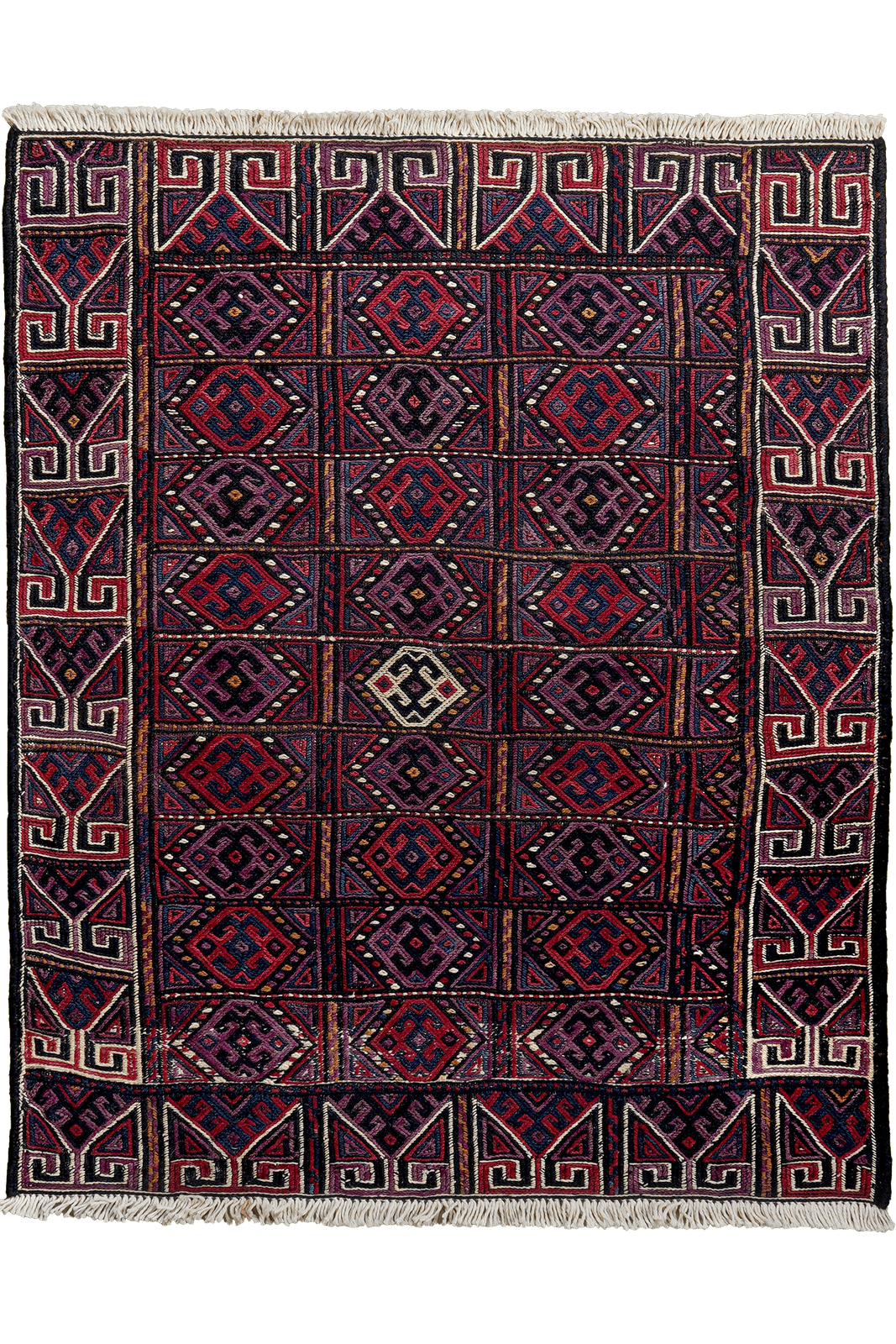 Sumak Shahsavan — Handmade, 75x93 cm, Multicolor, 100% Virgin Wool | Main view