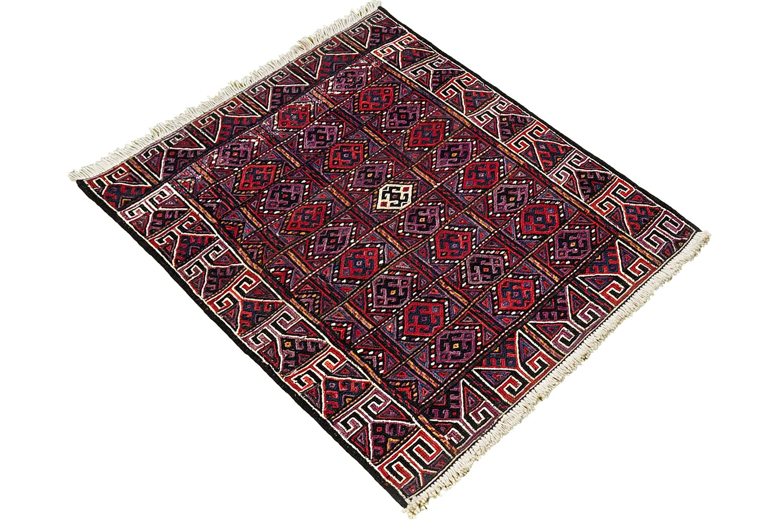 Sumak Shahsavan — Handmade, 75x93 cm, Multicolor, 100% Virgin Wool | View 4