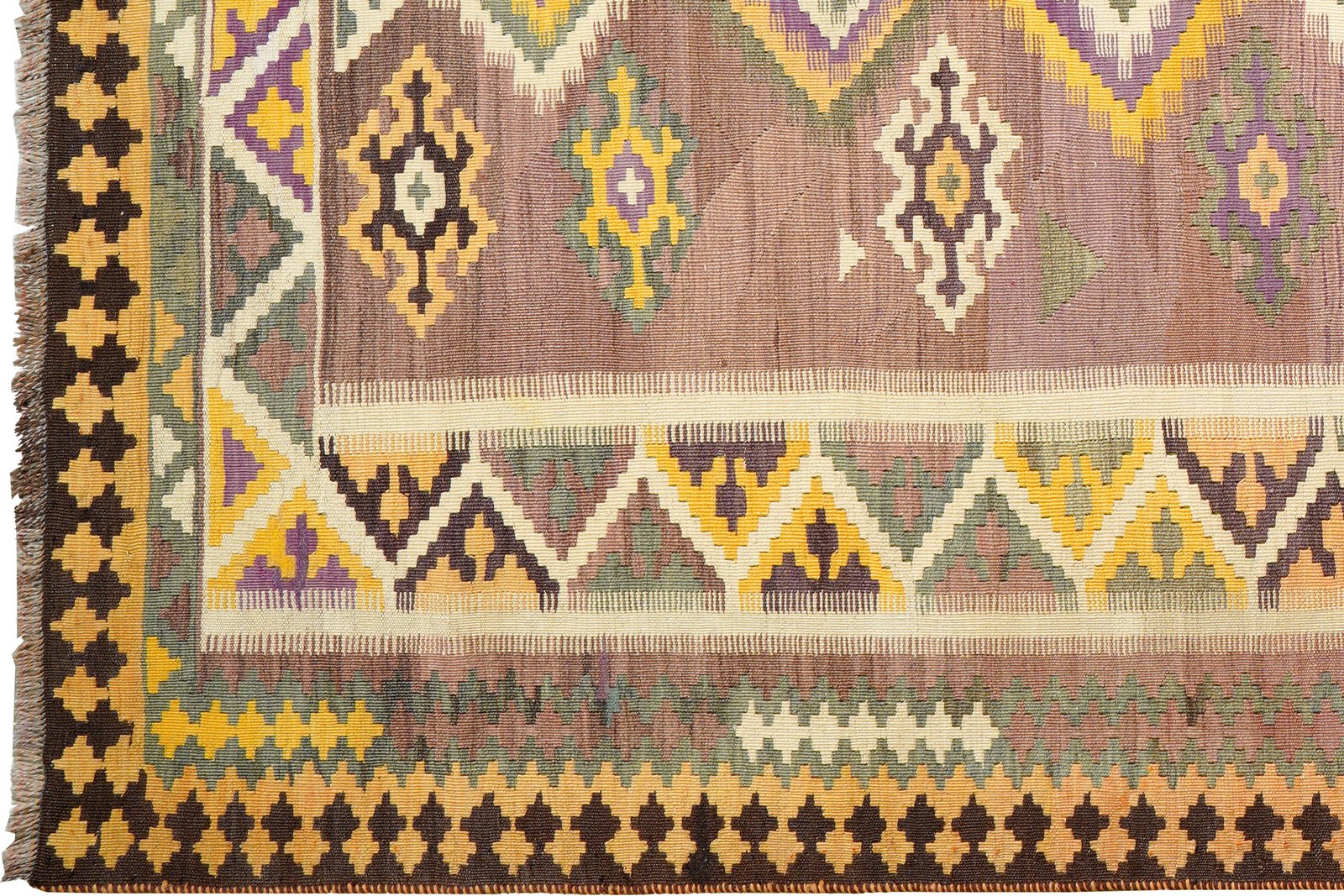Kelim Gashgai Old — Handmade, 146x285 cm, Multicolor, 100% Virgin Wool | View 3