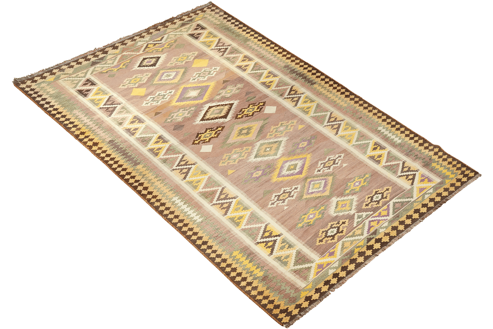 Kelim Gashgai Old — Handmade, 146x285 cm, Multicolor, 100% Virgin Wool | View 4
