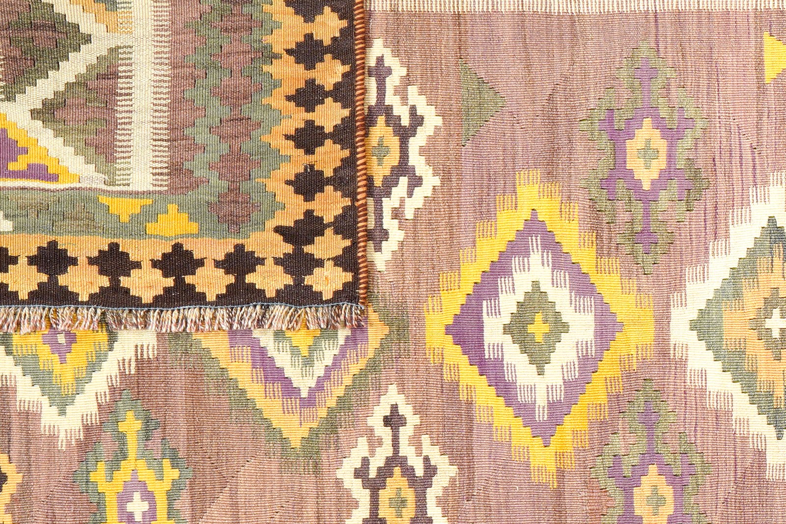 Kelim Gashgai Old — Handmade, 146x285 cm, Multicolor, 100% Virgin Wool | View 6