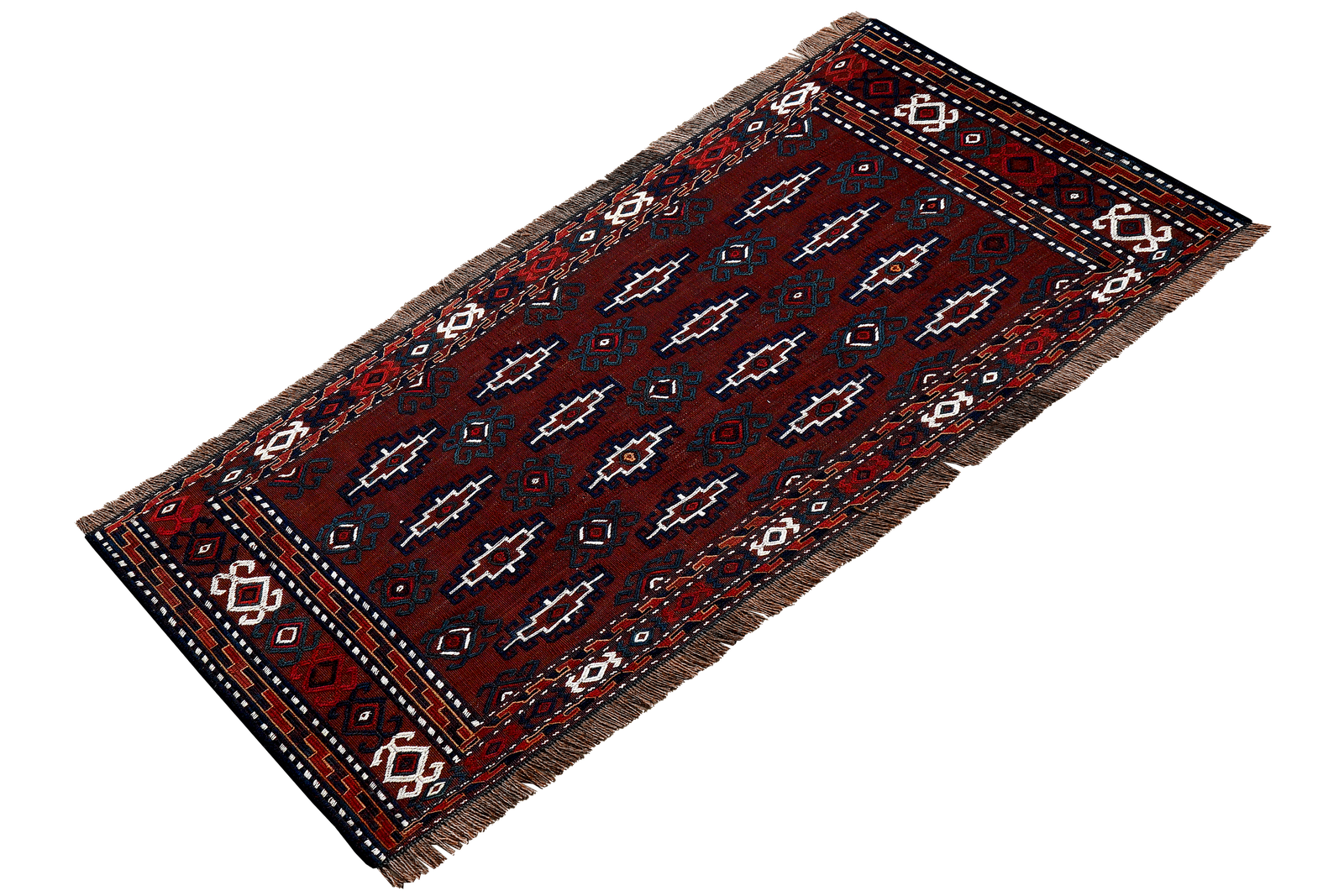Kelim Turkman — Handgefertigt, 46x112 cm, Bunt, 100% Virgin Wool | View 5