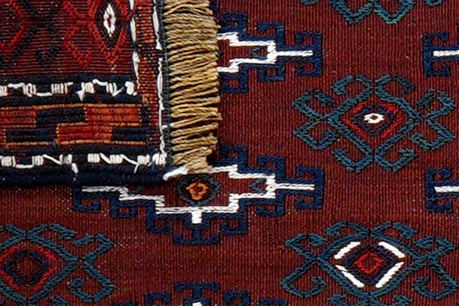Kelim Turkman — Handgefertigt, 46x112 cm, Bunt, 100% Virgin Wool | View 7
