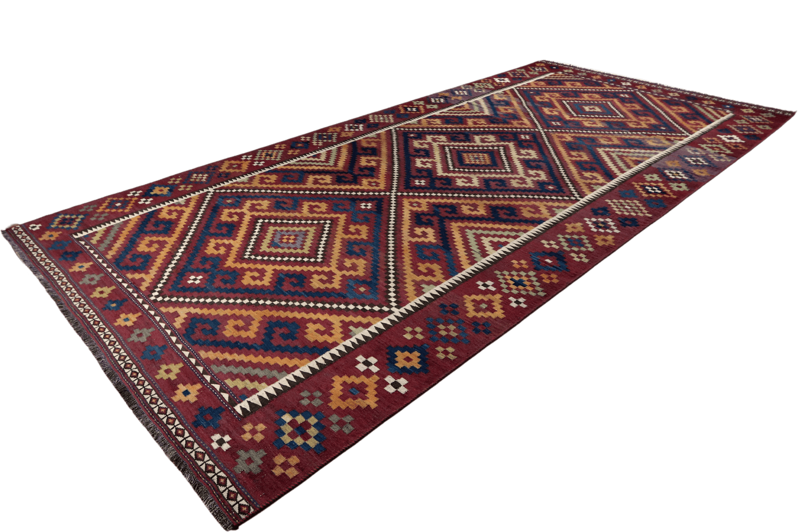 Kelim Belutch — Handmade, 190x402 cm, Multicolor, 100% Virgin Wool | View 6