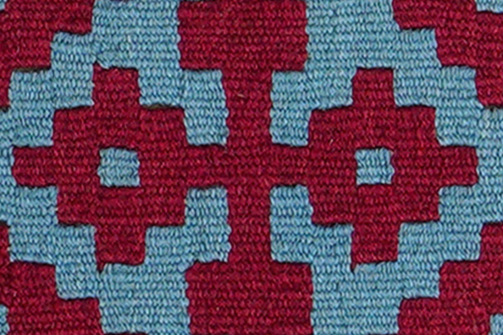 Kelim Gashgai — Handmade, 45x63 cm, Red, 100% Virgin Wool | View 5