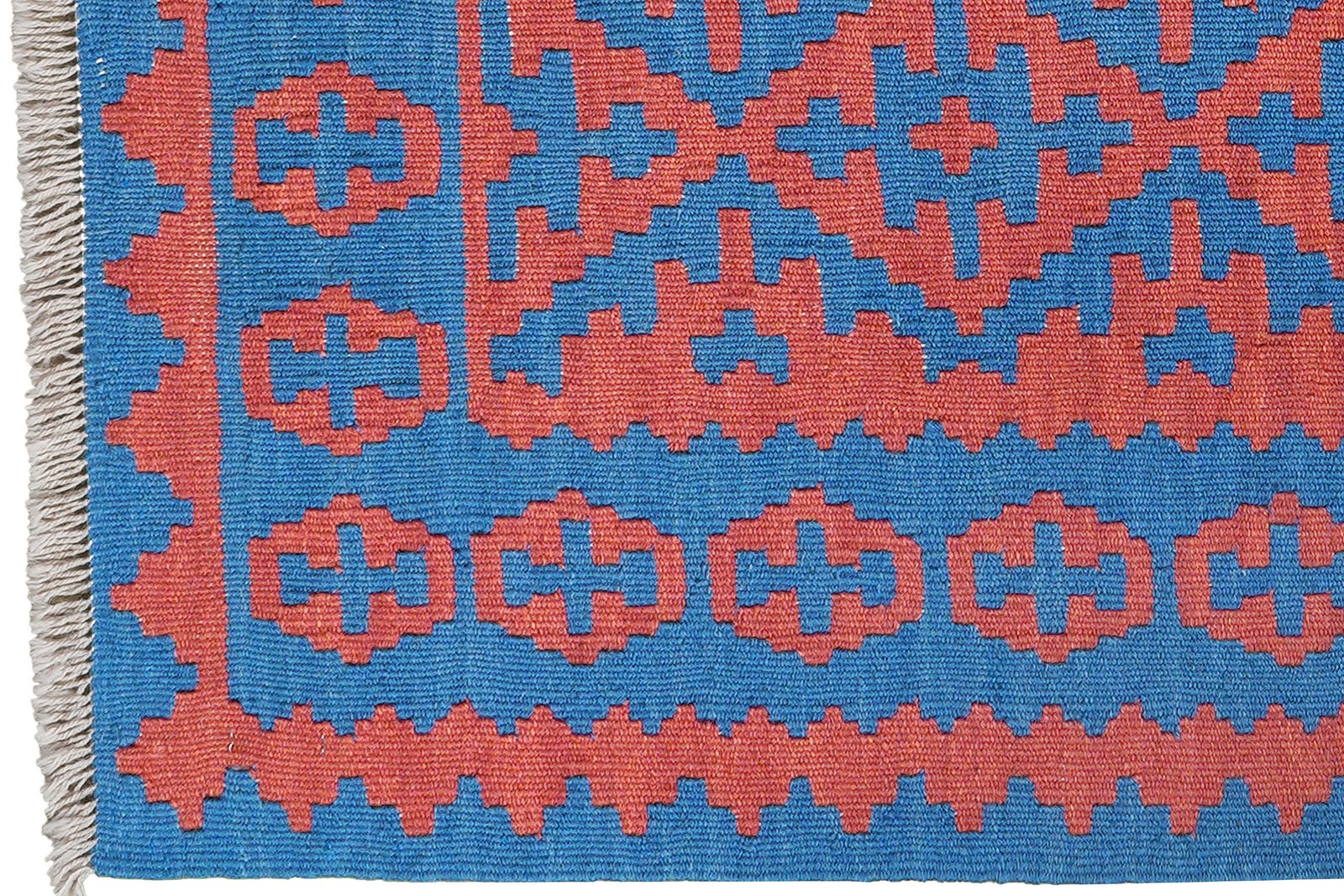 Kelim Gashgai — Handmade, 83x121 cm, Red, 100% Virgin Wool | View 3