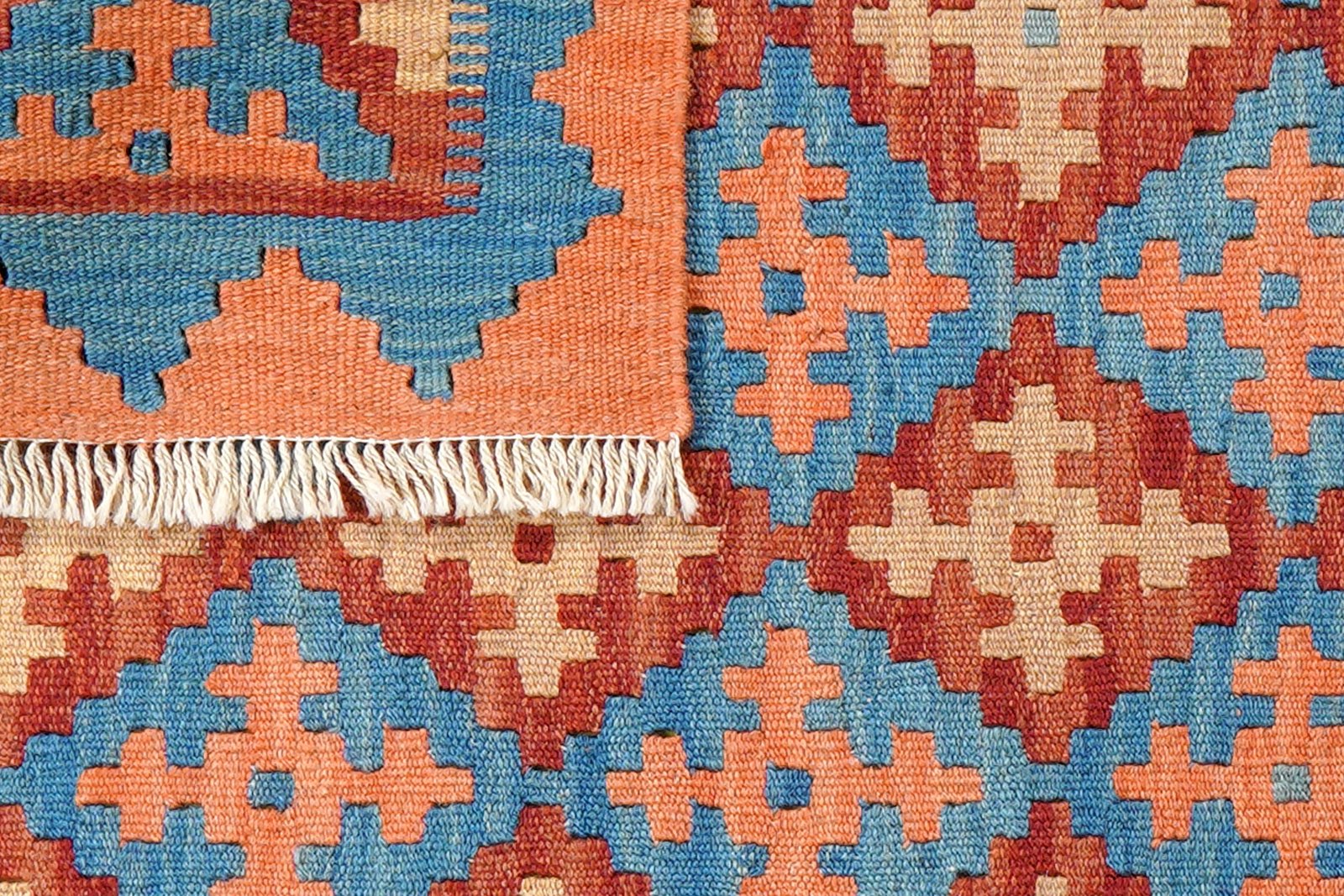 Kelim Gashgai — Handmade, 81x121 cm, Red, 100% Virgin Wool | View 6