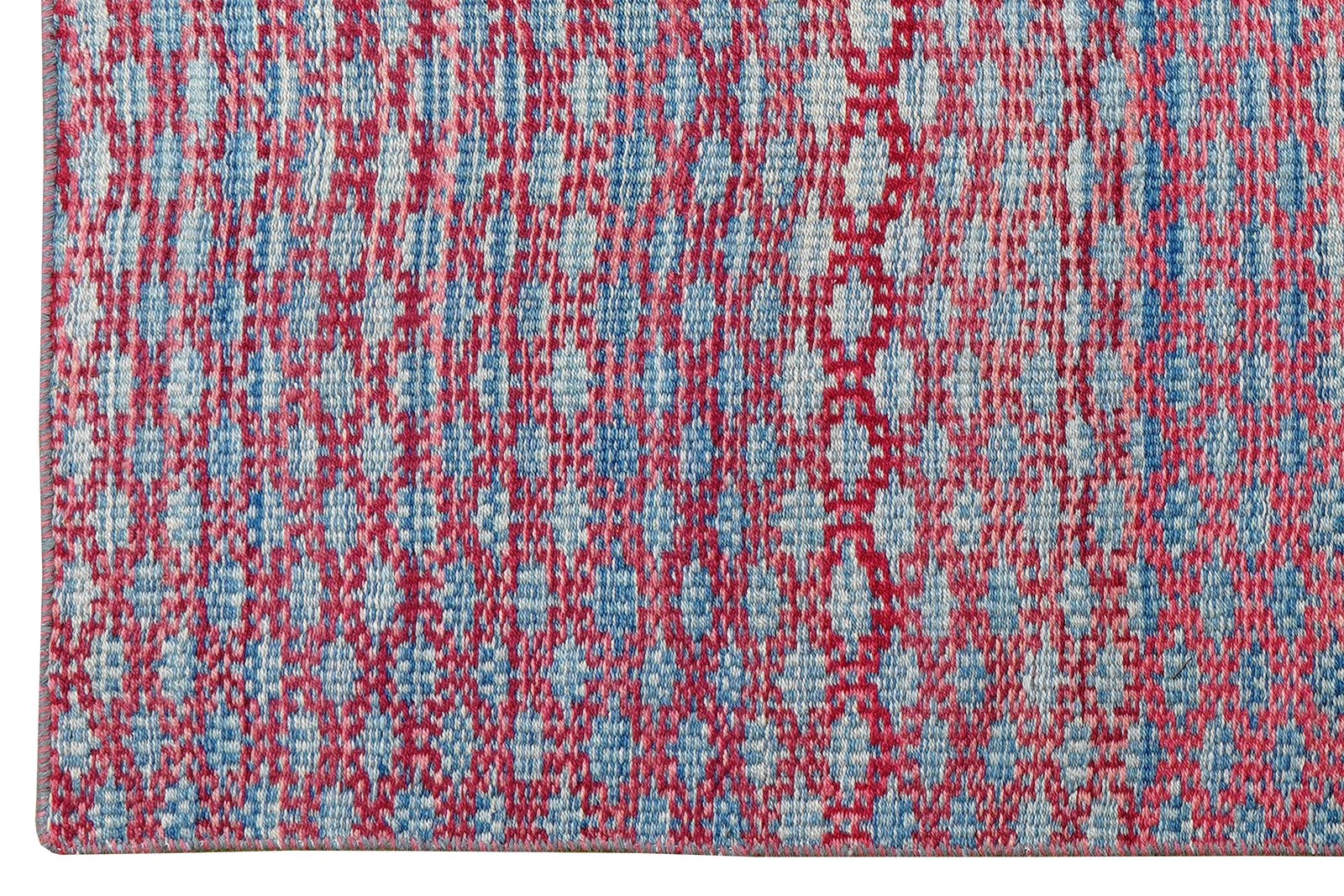 Kelim — Handmade, 103x147 cm, Pink, 100% Virgin Wool | View 3