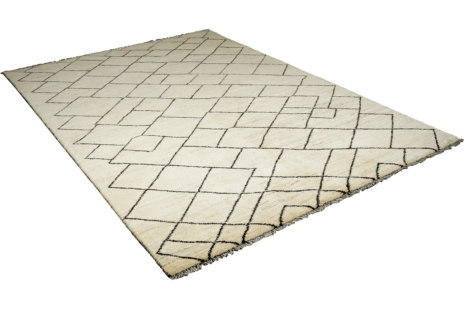 Gabbeh Basi — Hand-knotted, 171x246 cm, Beige, 100% Virgin Wool | View 4