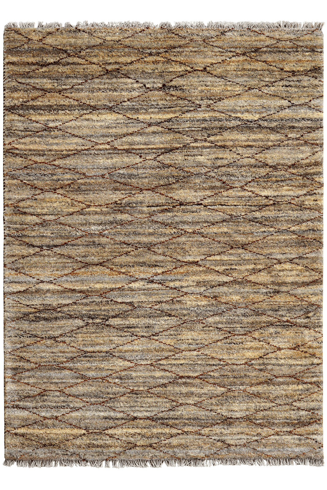 Gabbeh Basi — Hand-knotted, 103x139 cm, Brown, 100% Virgin Wool | Main view