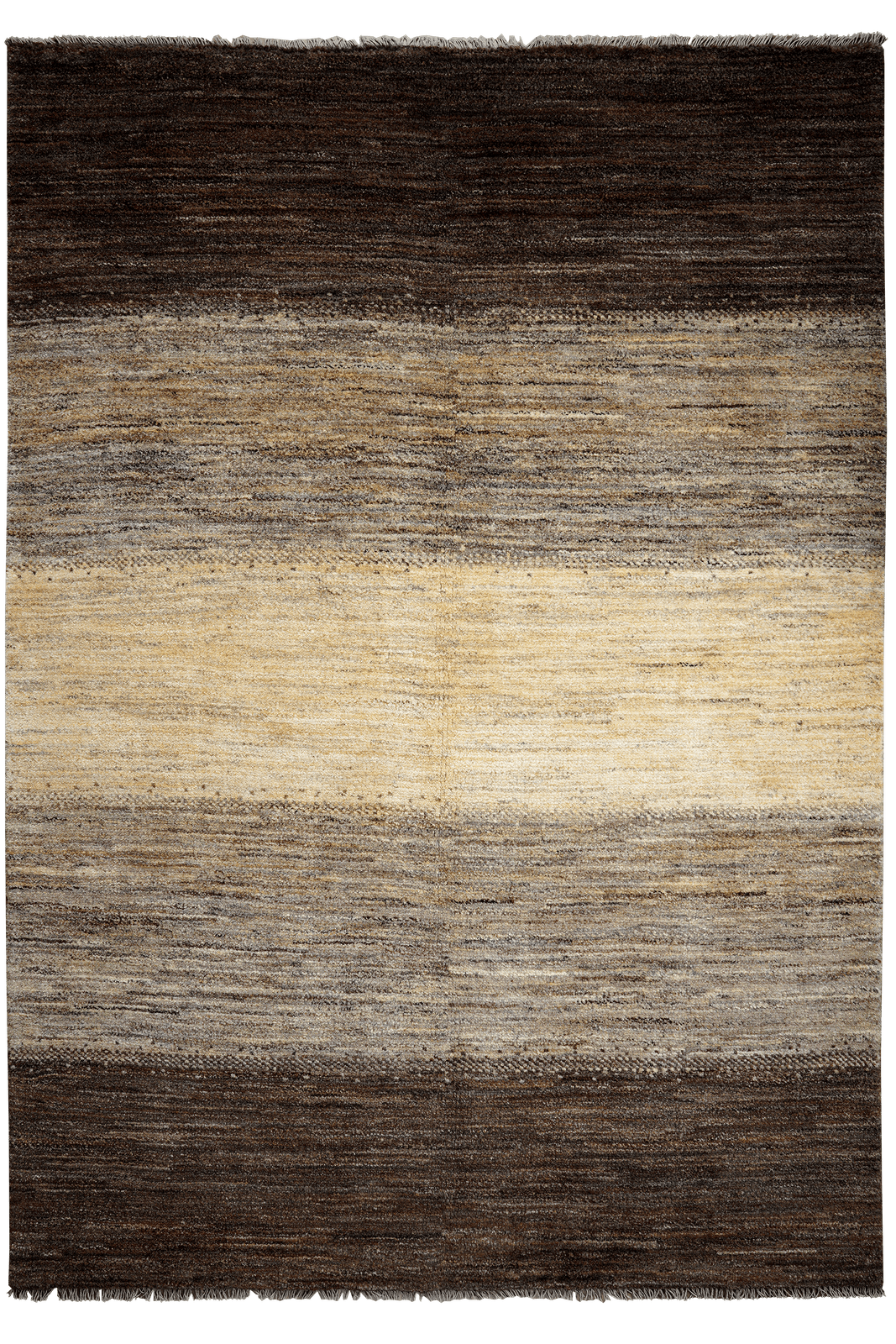Gabbeh — Hand-knotted, 167x238 cm, Brown, 100% Virgin Wool | Main view