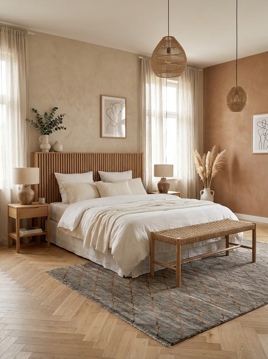 Gabbeh Basi — Hand-knotted, 205x287 cm, Brown, 100% Virgin Wool | Detail view