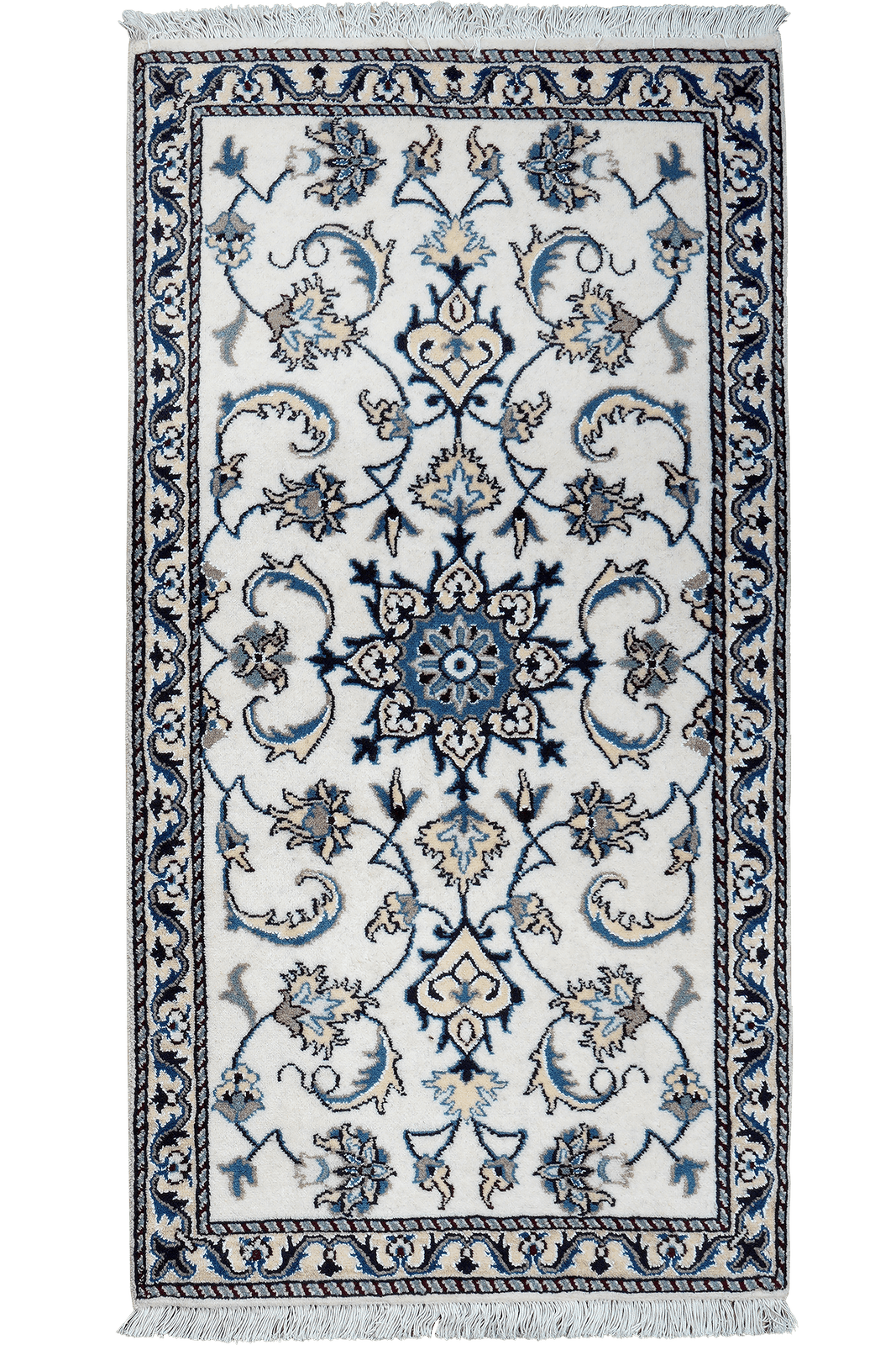 Nain 12La — Hand-knotted, 71x135 cm, Beige, 100% Virgin Wool | Main view
