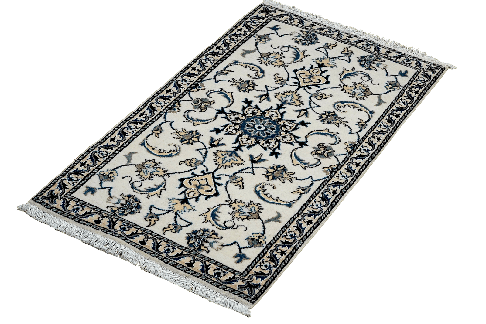 Nain 12La — Hand-knotted, 71x135 cm, Beige, 100% Virgin Wool | View 5