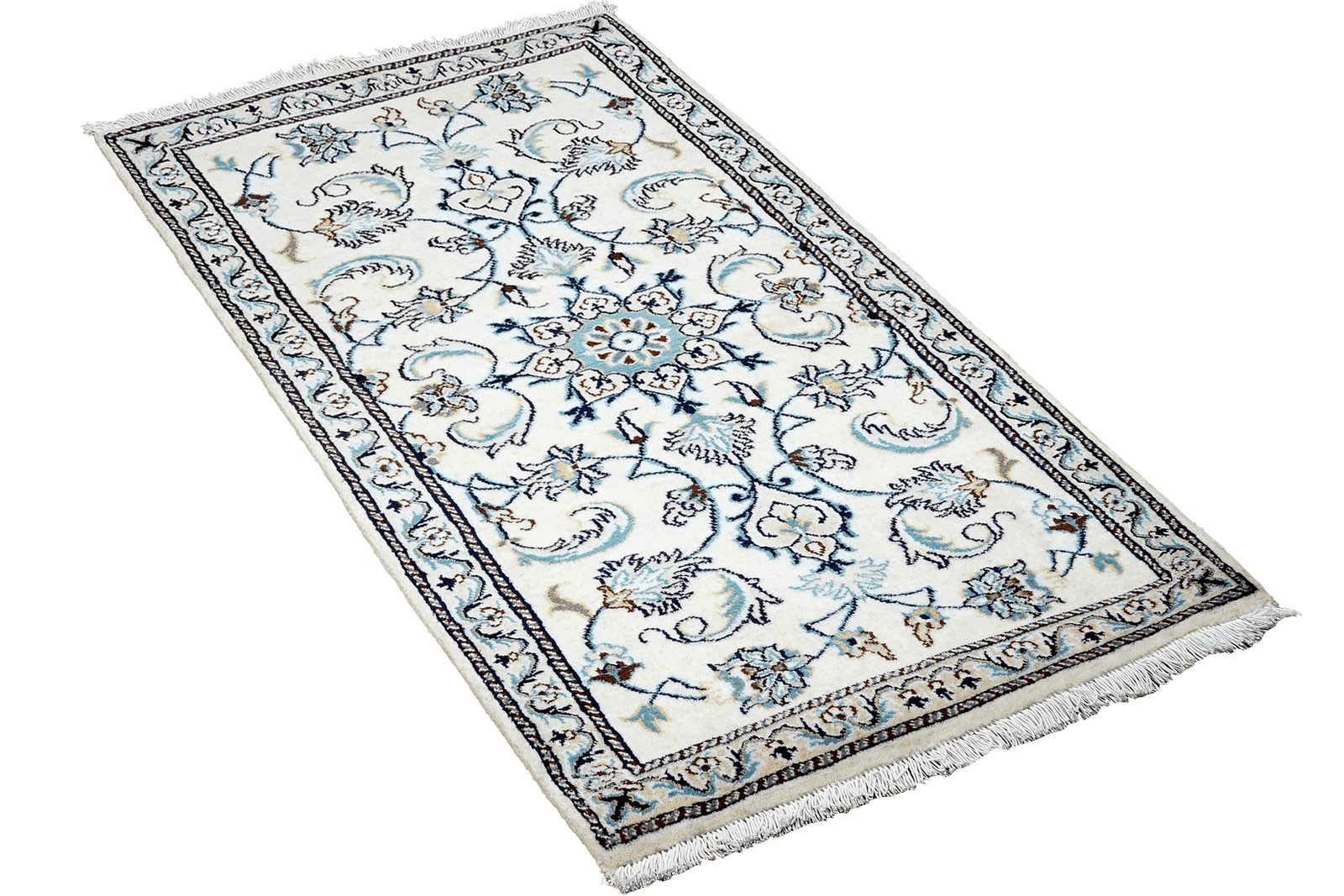 Nain 12La — Hand-knotted, 70x139 cm, Beige, 100% Virgin Wool | View 4