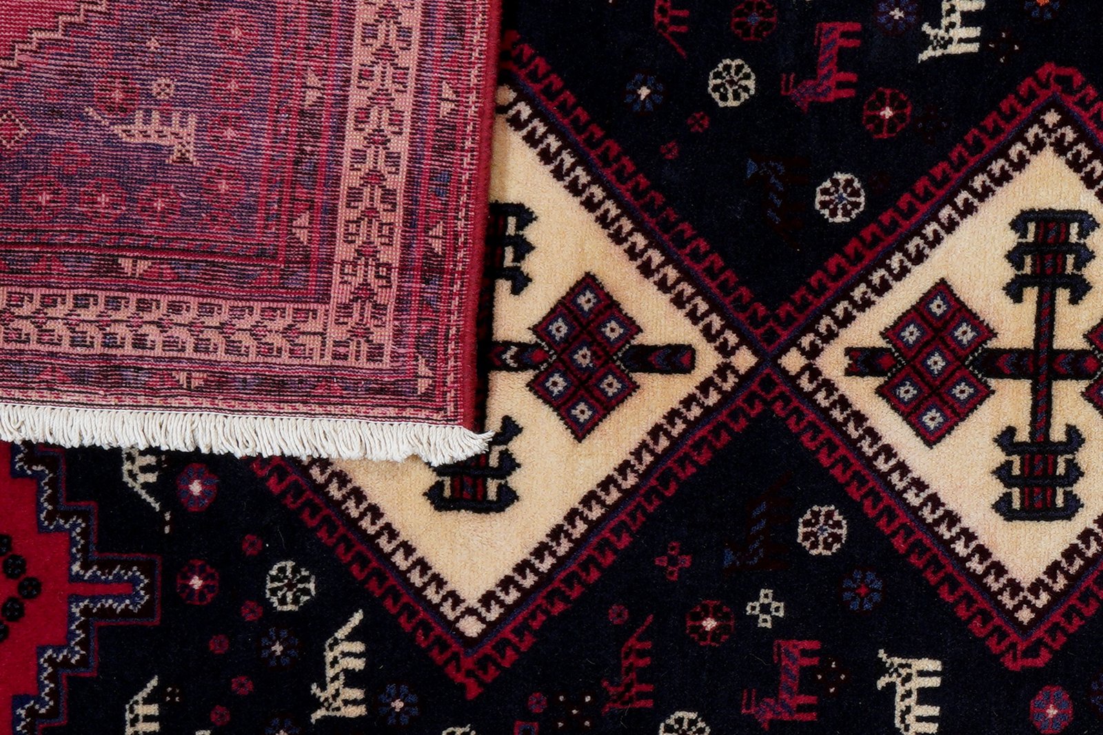 Afshar — Hand-knotted, 134x208 cm, Blue, 100% Virgin Wool | View 7