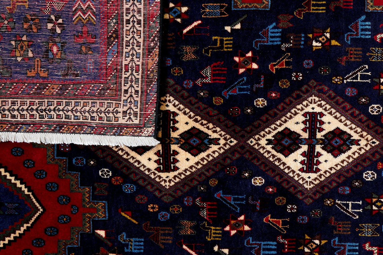 Afshar — Hand-knotted, 167x245 cm, Red, 100% Virgin Wool | View 7